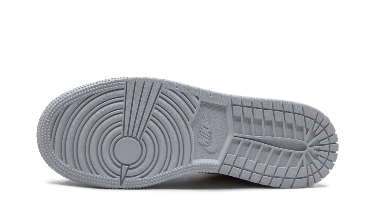 jordan 1 low white neon gs+CW7035-100+bottom view