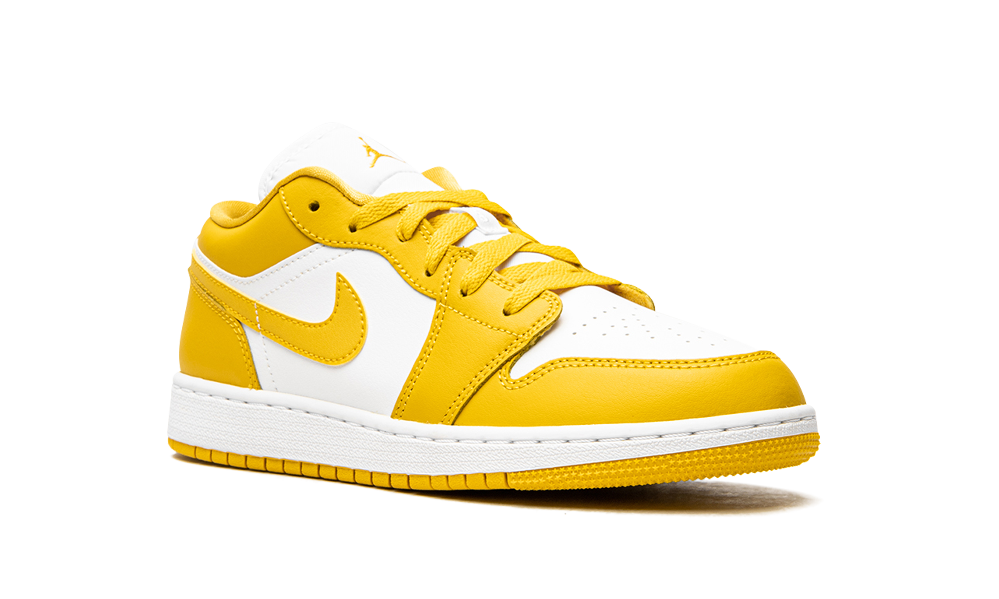 jordan 1 low white pollen gs+553560-171+diagnol right view