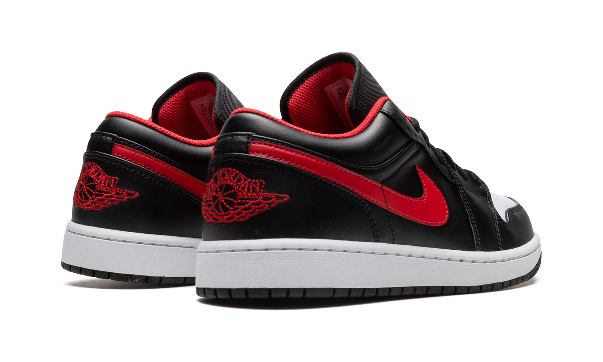 jordan 1 low white toe+553558-063+diagnol right behind view