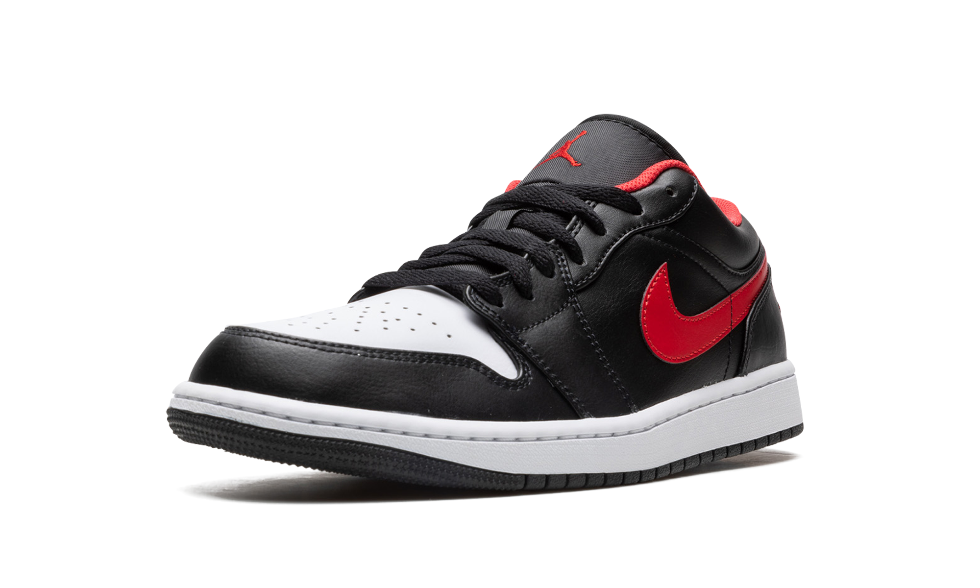 jordan 1 low white toe+553558-063+left diagnol single view