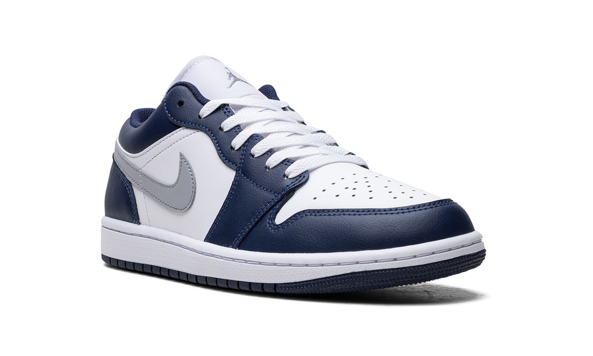 jordan 1 low wolf grey midnight navy+553558-141+diagnol right view
