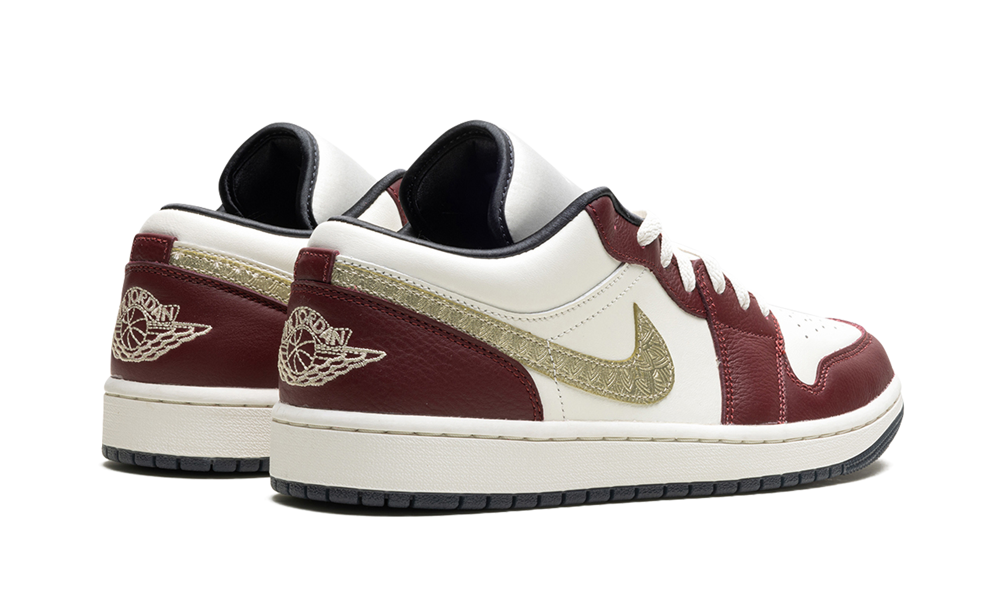 jordan 1 low year of the dragon 2024 women s+FJ5735-100+diagnol right behind view