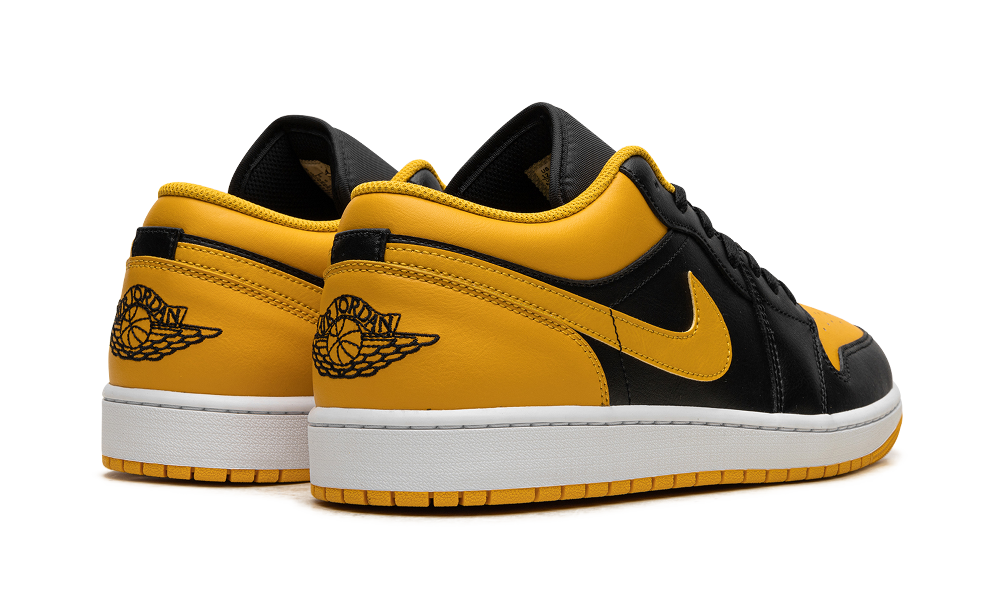 jordan 1 low yellow ochre+553558-072+diagnol right behind view