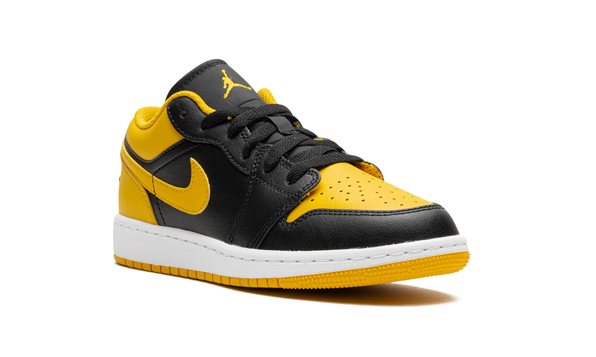 jordan 1 low yellow ochre gs+553560-072+diagnol right view