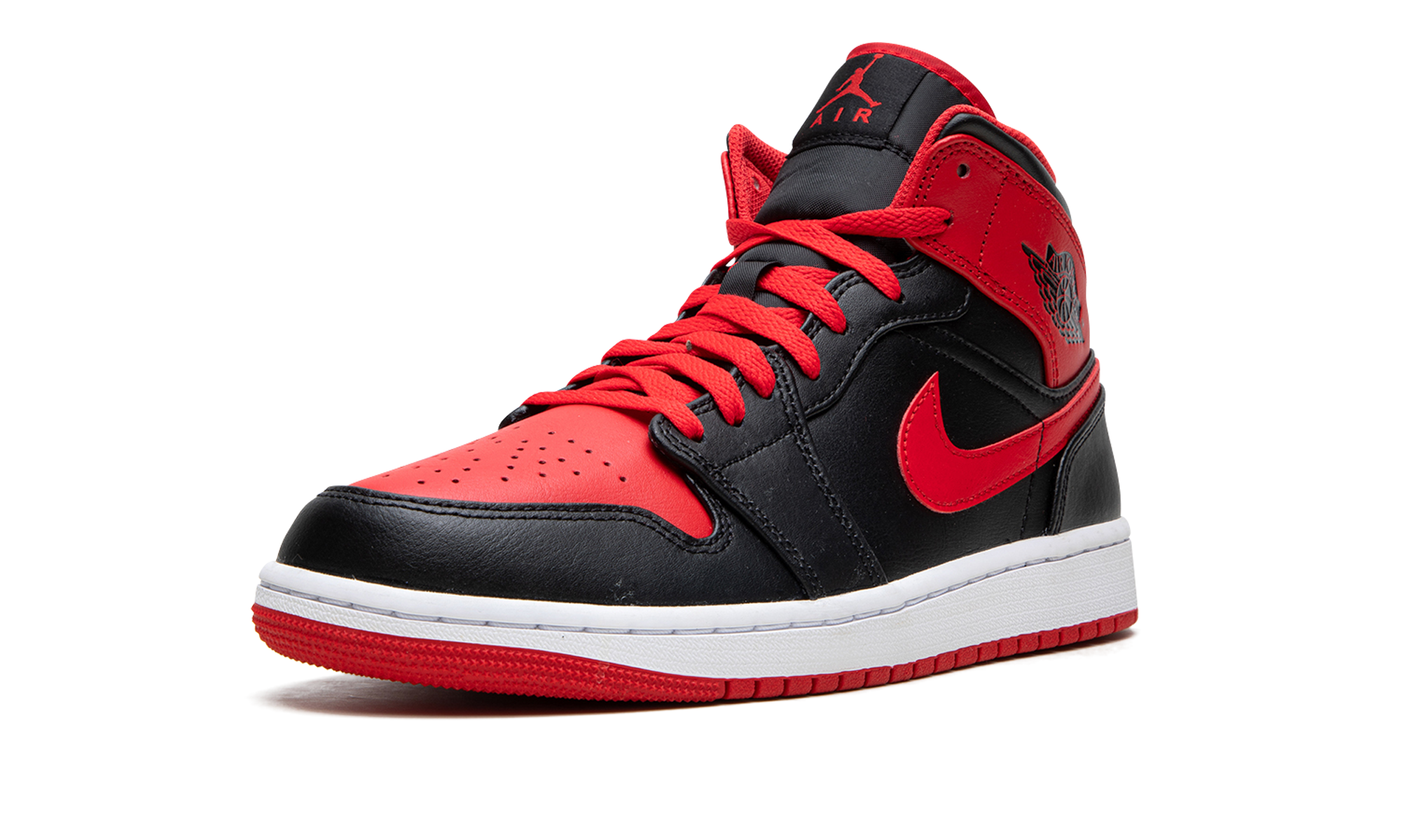jordan 1 mid alternate bred 2022+DQ8426-060+left diagnol single view