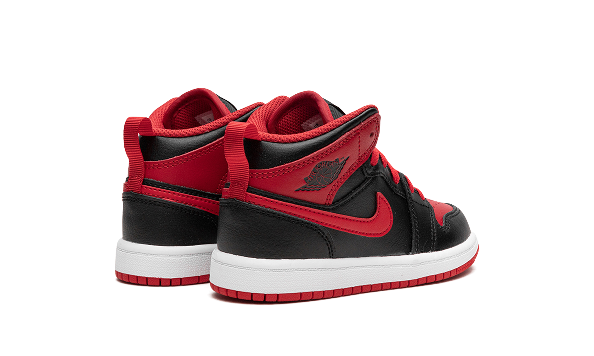 jordan 1 mid alternate bred 2022 ps+DQ8424-060+diagnol right behind view