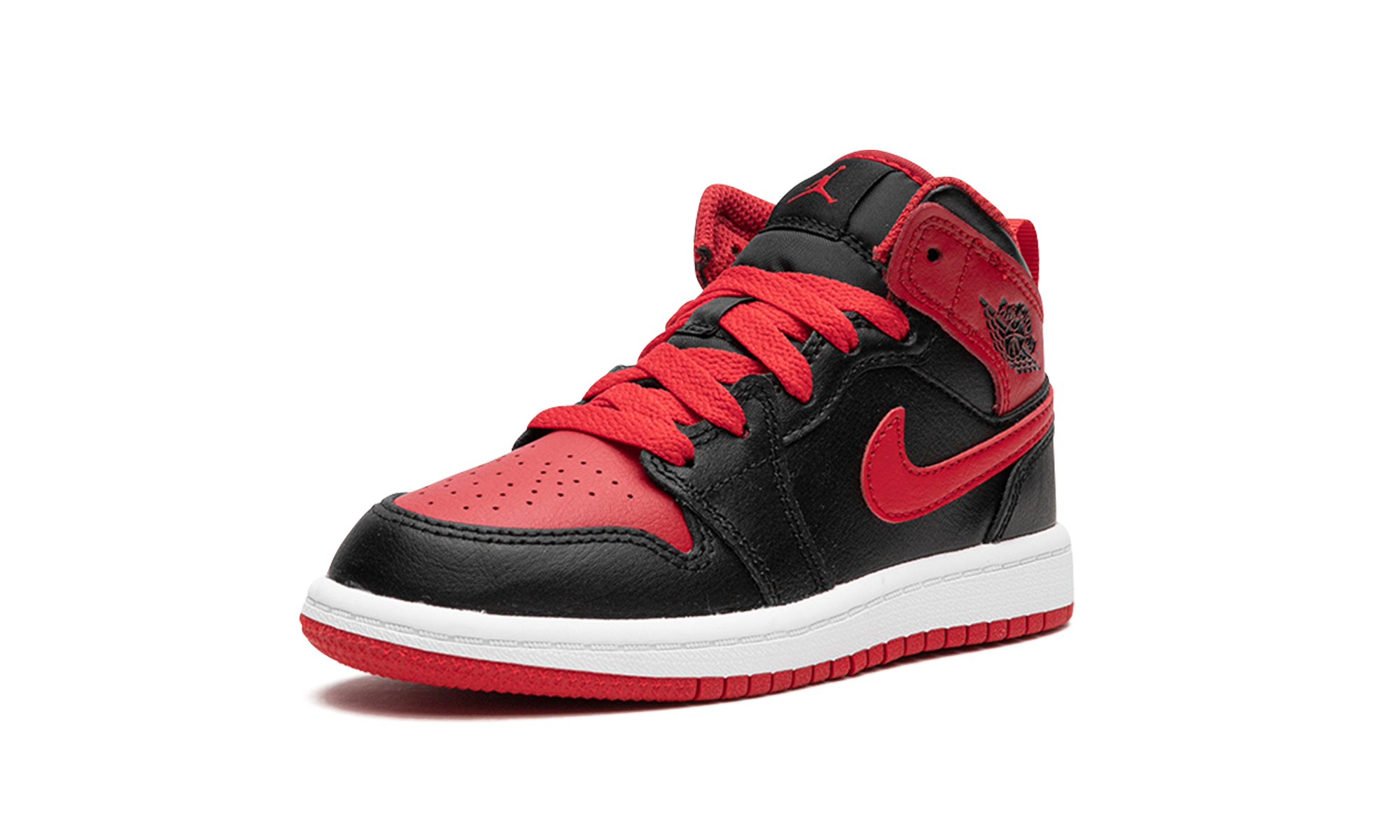 jordan 1 mid alternate bred 2022 ps+DQ8424-060+left diagnol single view