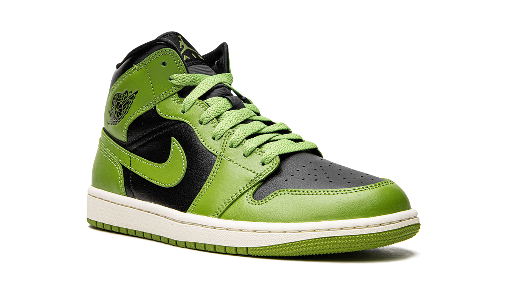 jordan 1 mid altitude green women s+BQ6472-031+diagnol right view