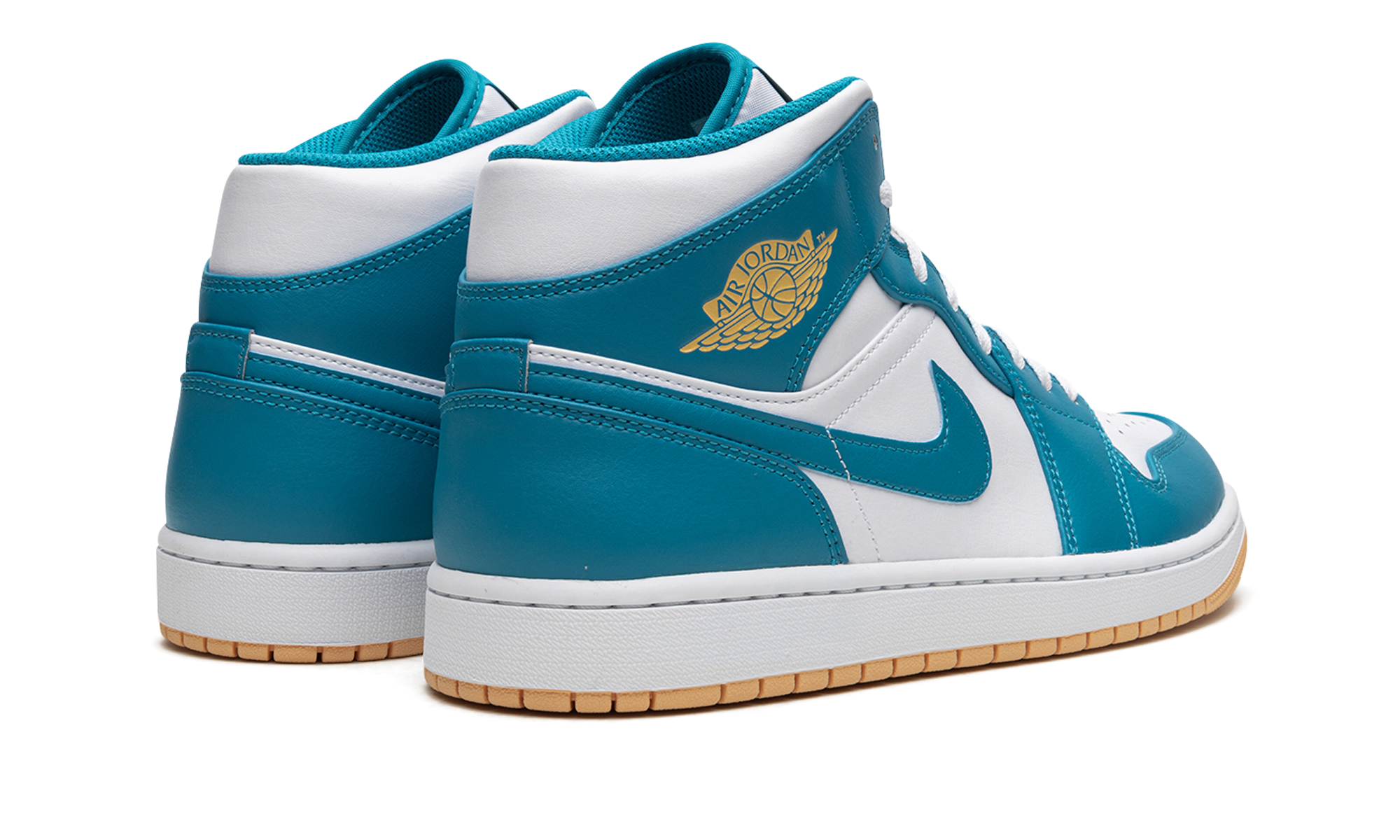 jordan 1 mid aquatone+DQ8426-400+diagnol right behind view