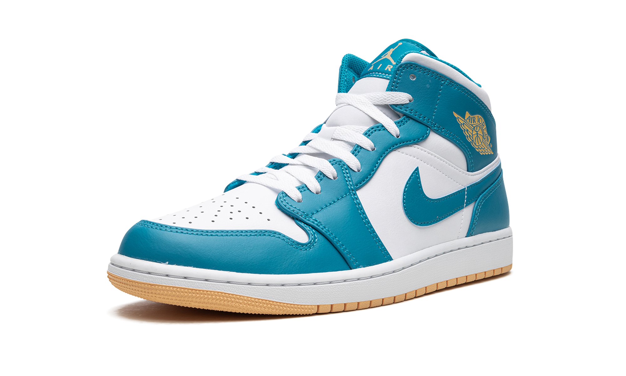 jordan 1 mid aquatone+DQ8426-400+left diagnol single view