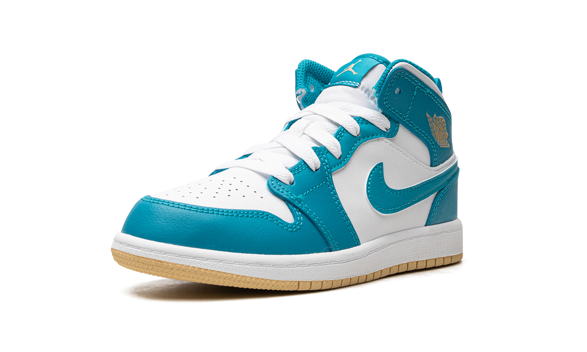 jordan 1 mid aquatone ps+DQ8424-400+left diagnol single view