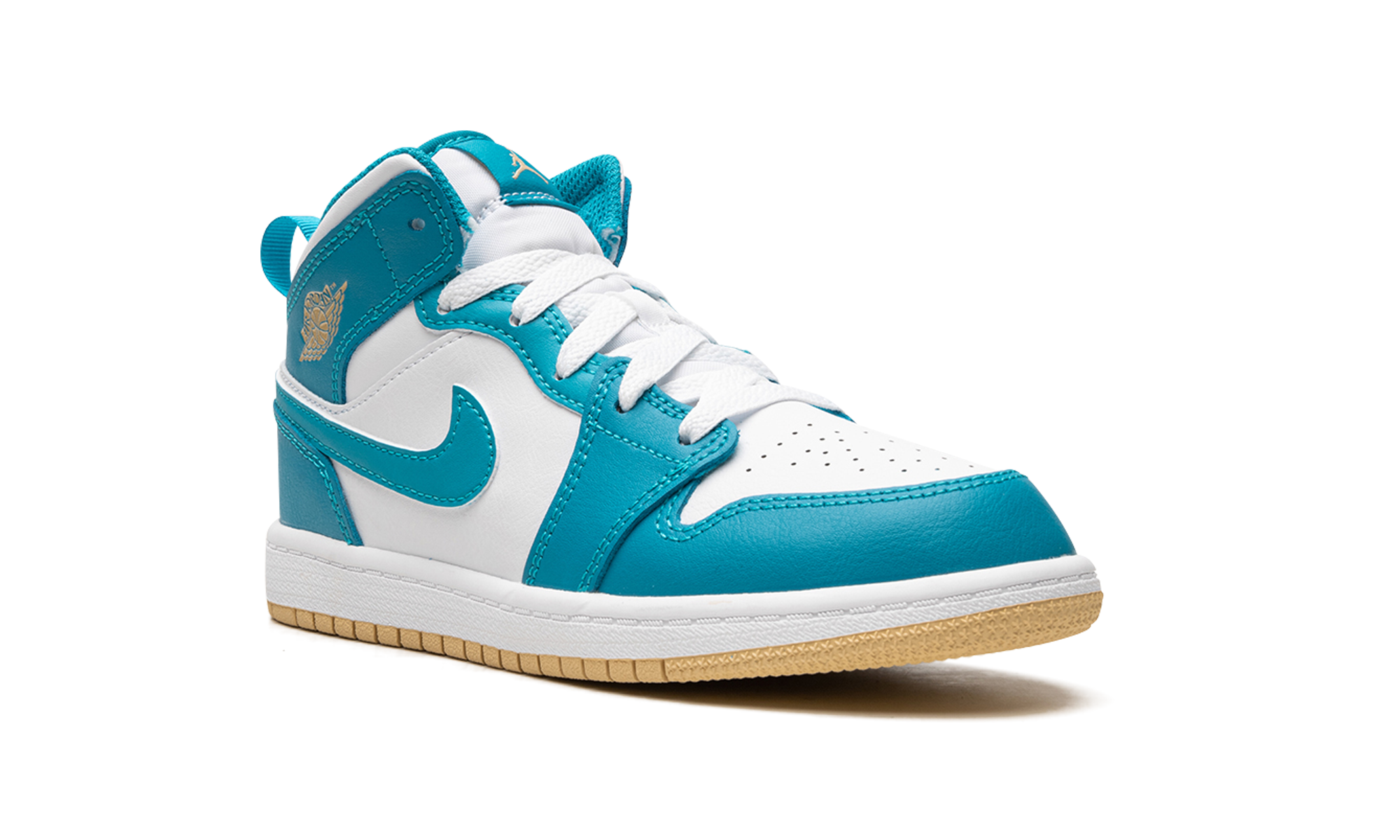 jordan 1 mid aquatone ps+DQ8424-400+diagnol right view