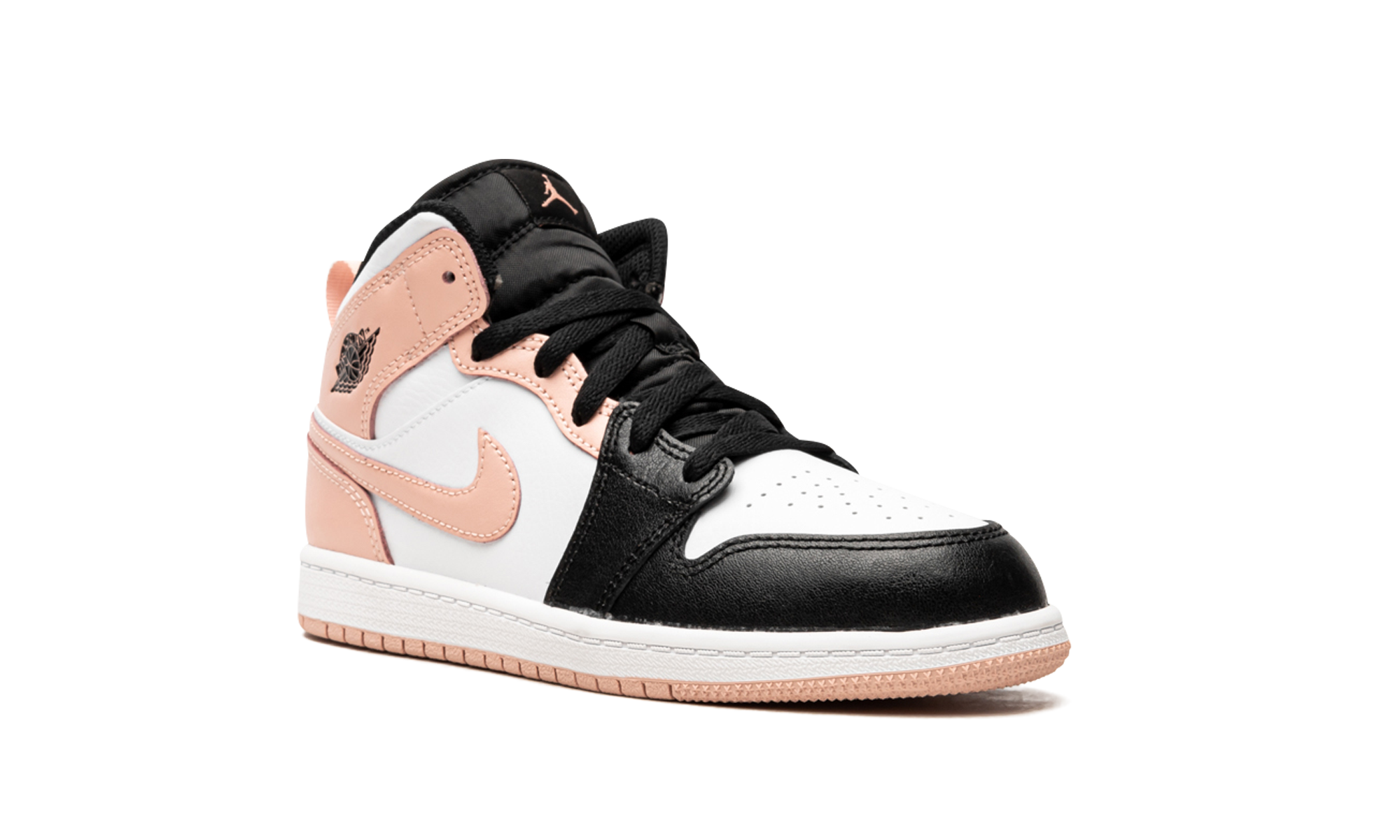 jordan 1 mid arctic orange black toe ps+640734-133+diagnol right view