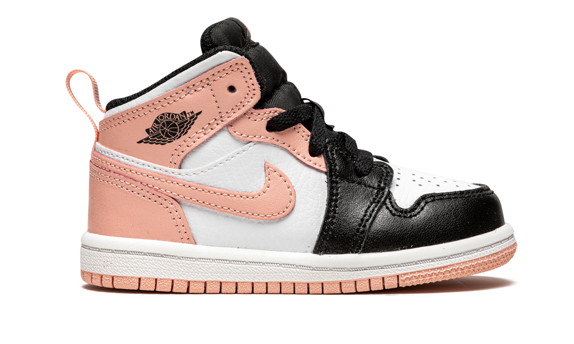 jordan 1 mid arctic orange black toe td+640735-133+right view