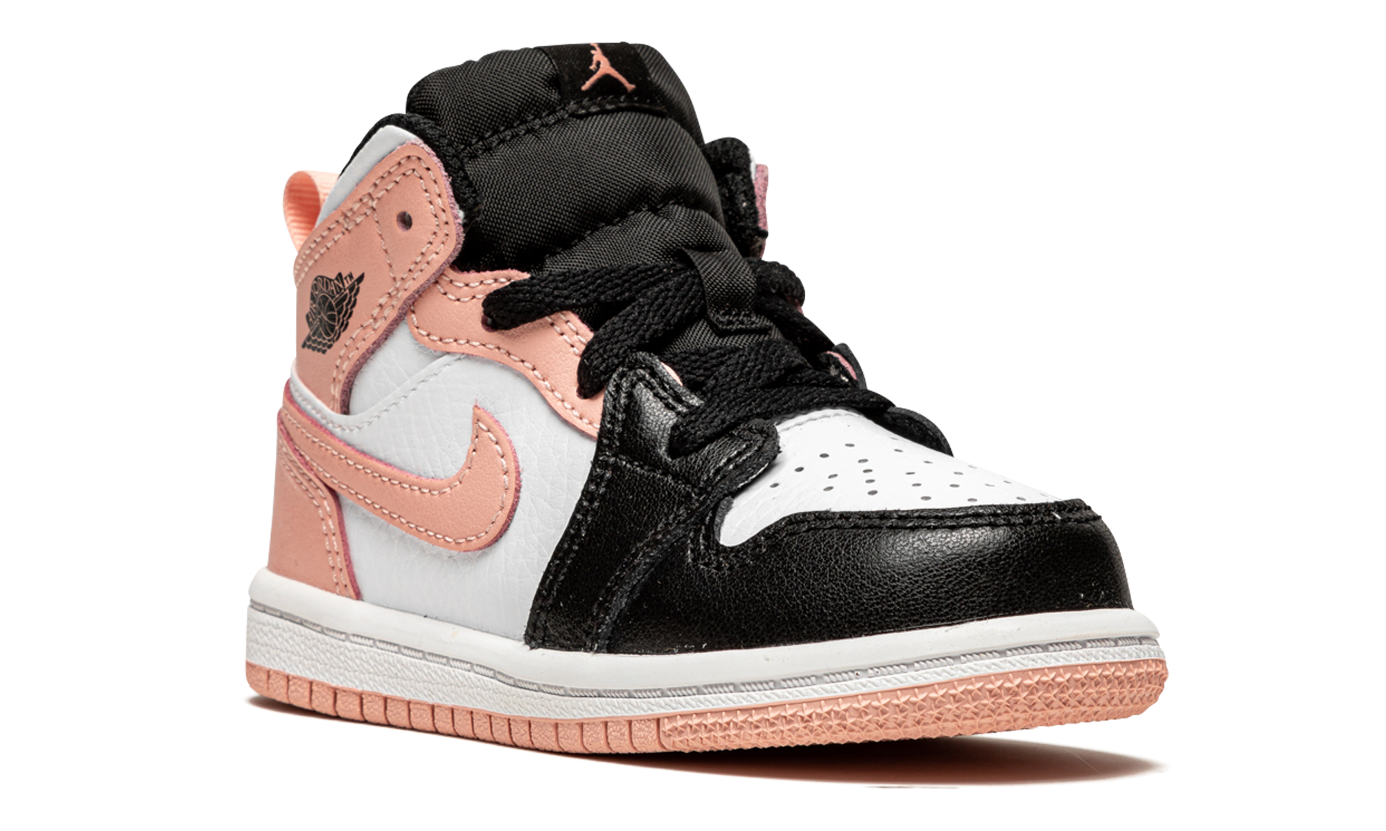 jordan 1 mid arctic orange black toe td+640735-133+diagnol right view