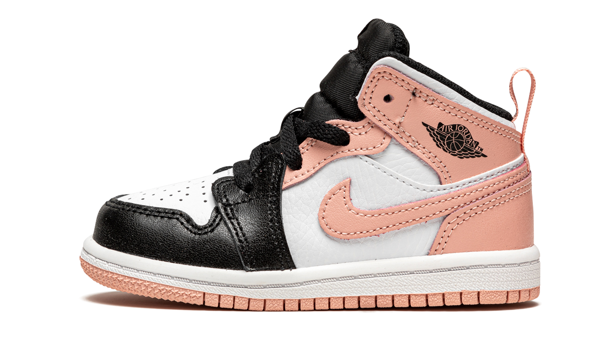 jordan 1 mid arctic orange black toe td+640735-133+diagnol right view 1