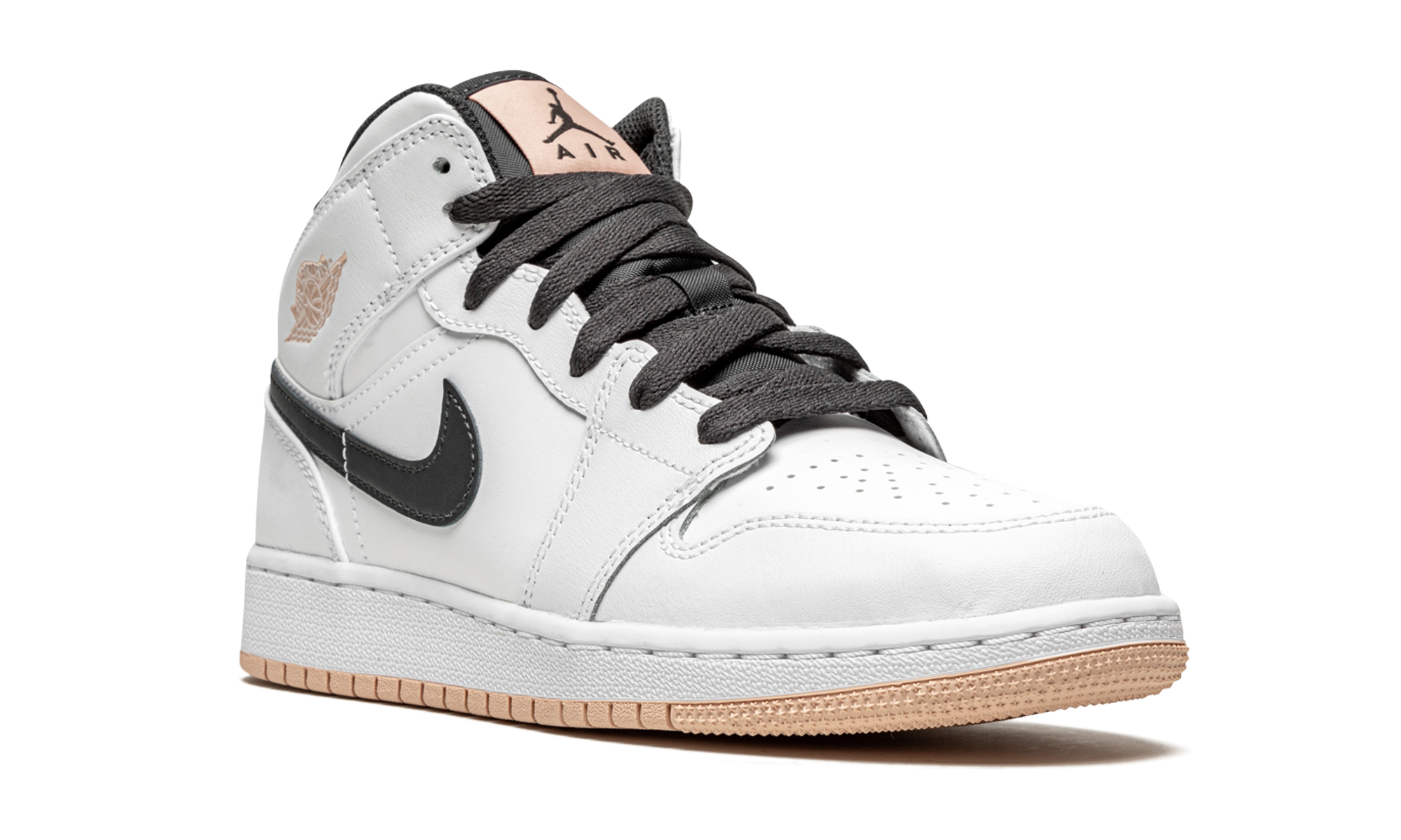 jordan 1 mid arctic orange gs+554725-180+diagnol right view