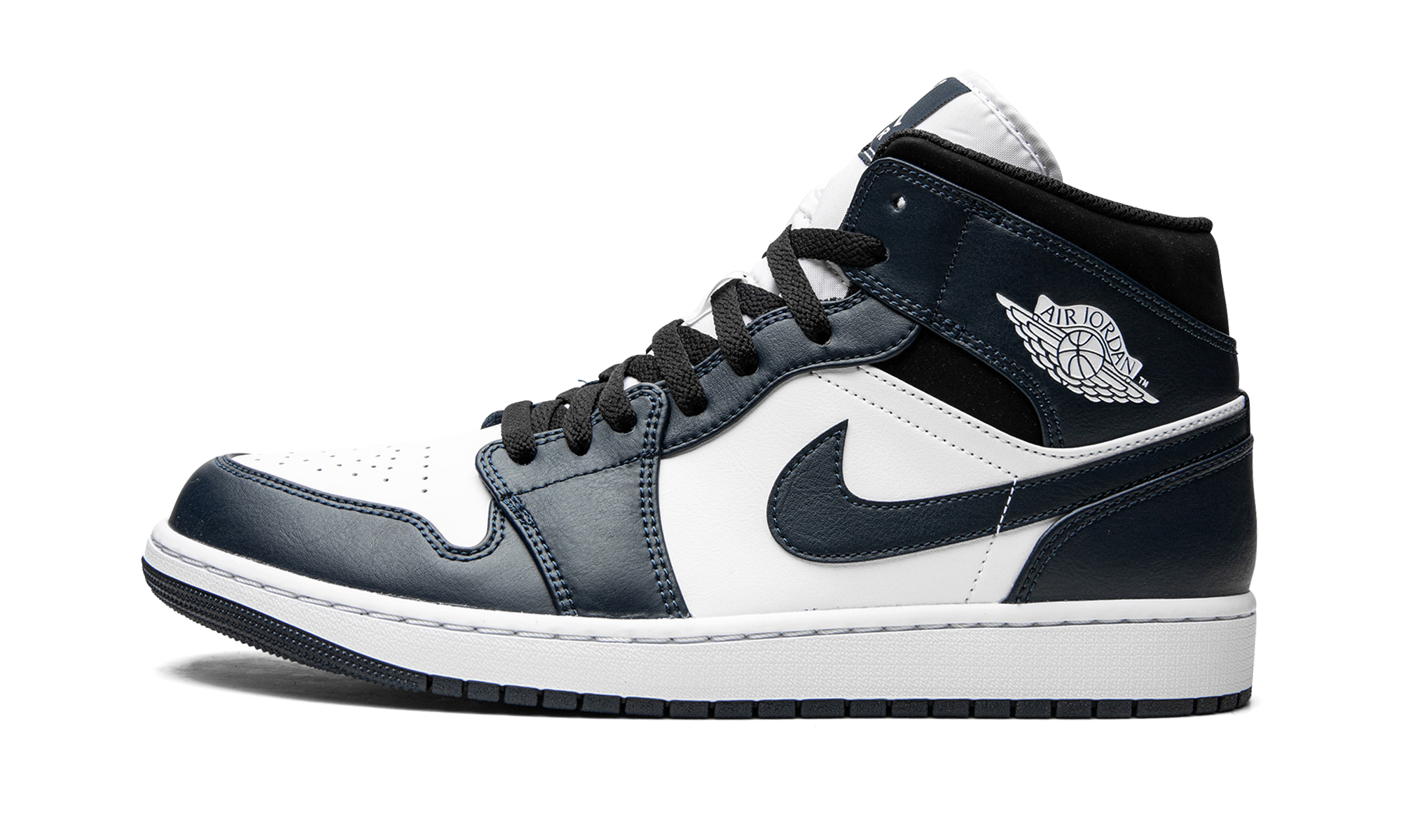 jordan 1 mid armory navy+554724-411+diagnol right view 1