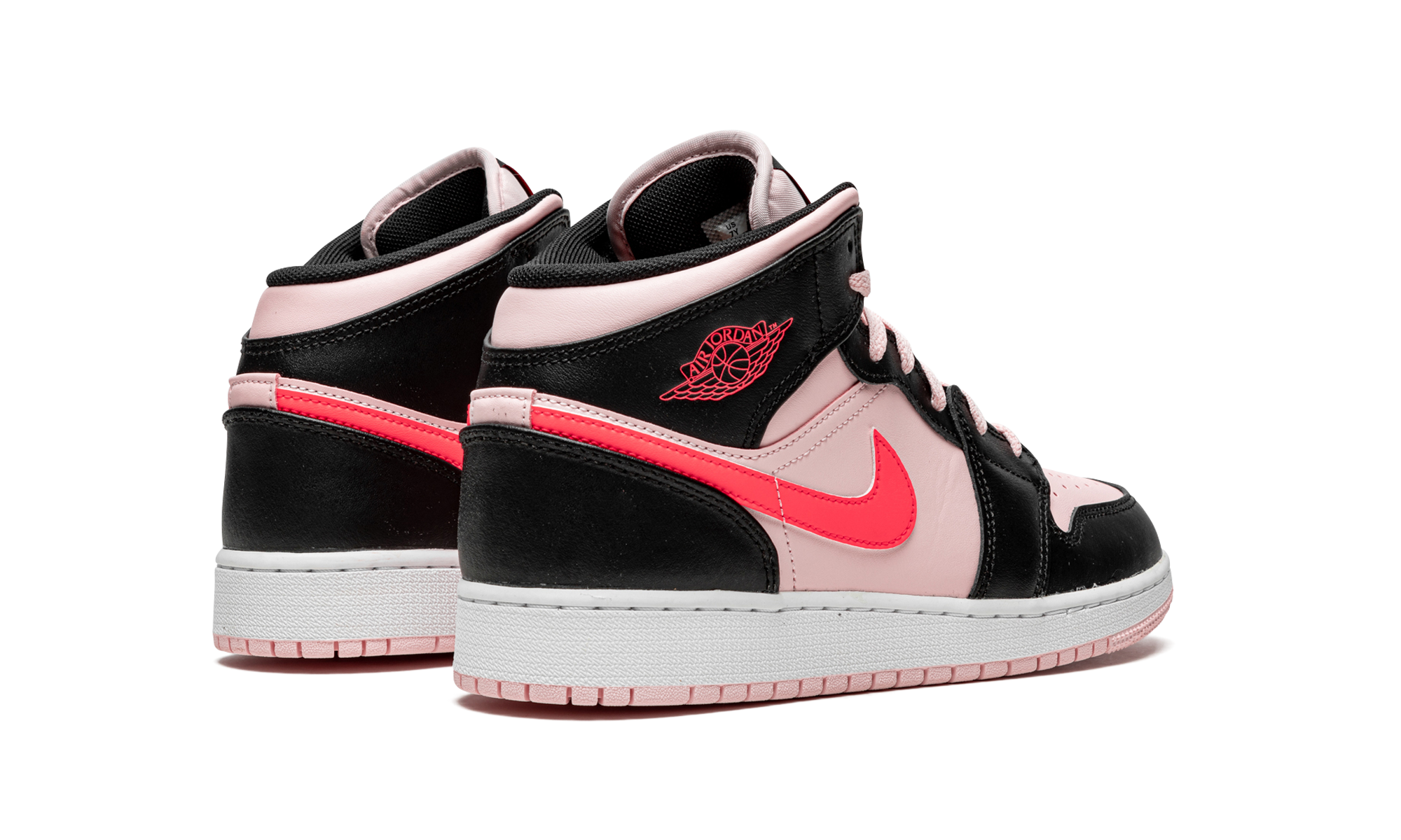 jordan 1 mid atmosphere gs+554725-604+diagnol right behind view