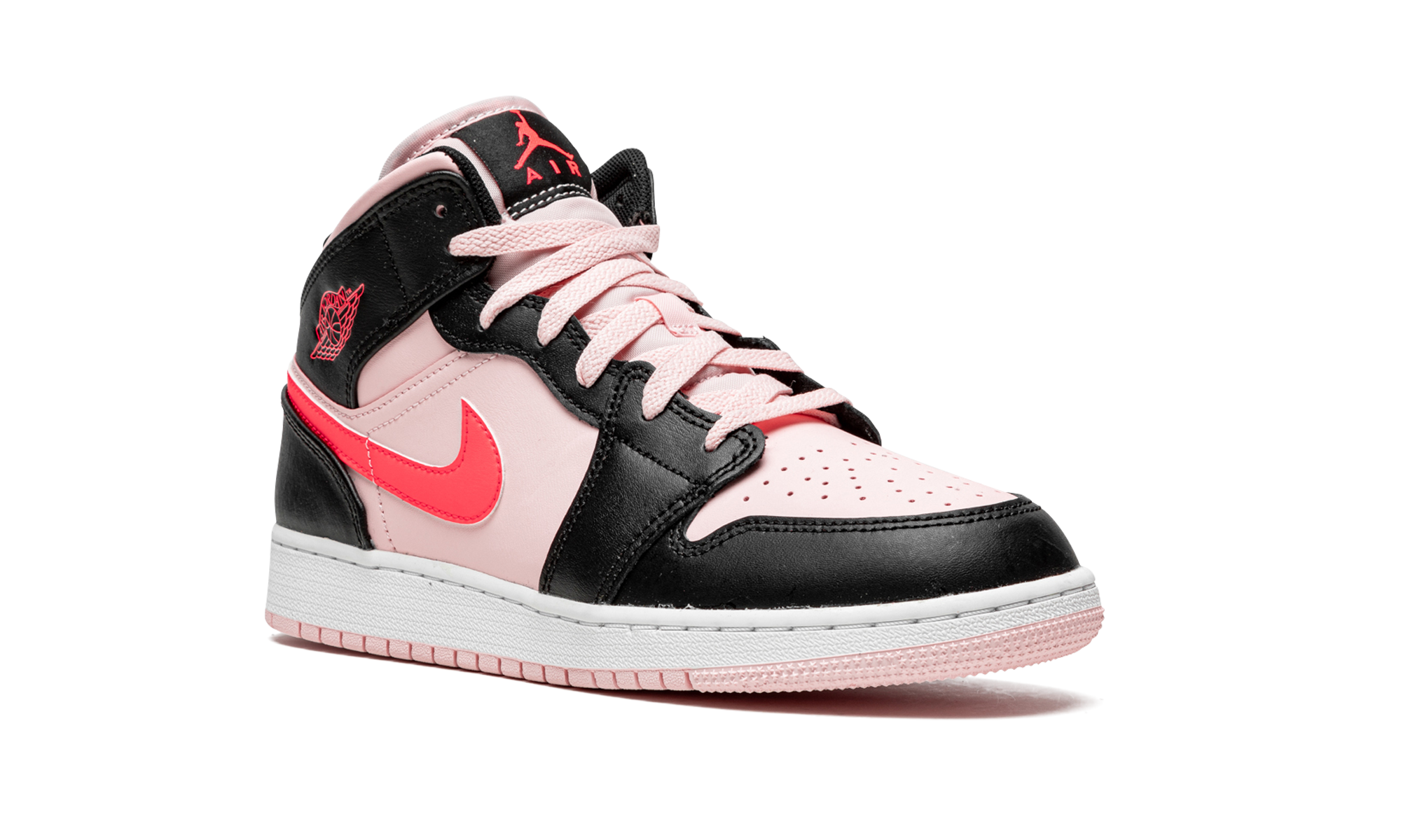 jordan 1 mid atmosphere gs+554725-604+diagnol right view