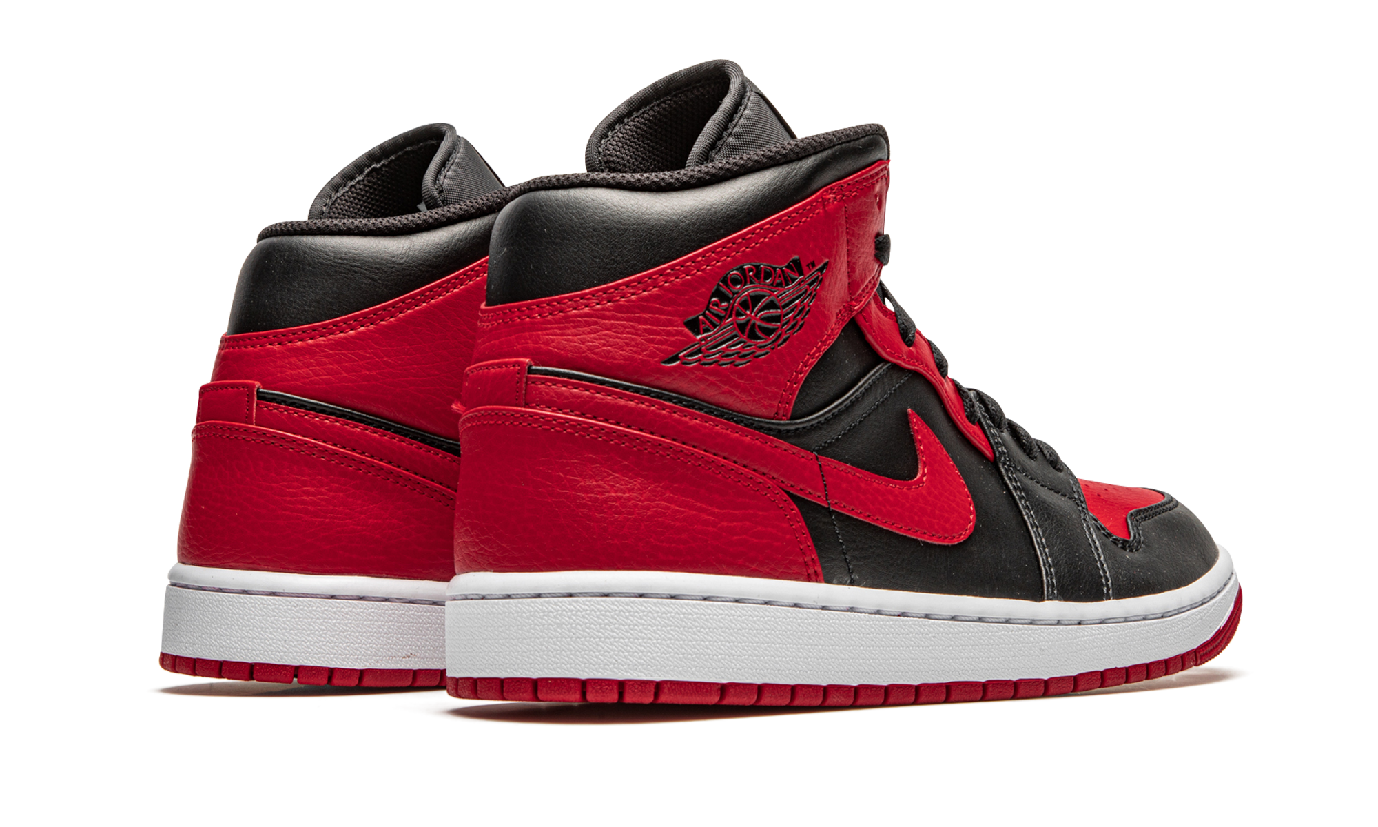 jordan 1 mid banned 2020+554724-074+diagnol right behind view