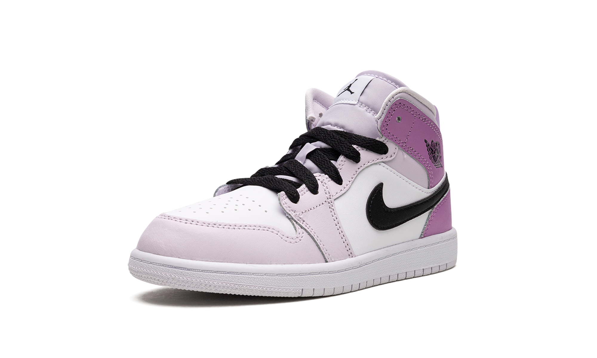 jordan 1 mid barely grape ps+DQ8424-501+left diagnol single view
