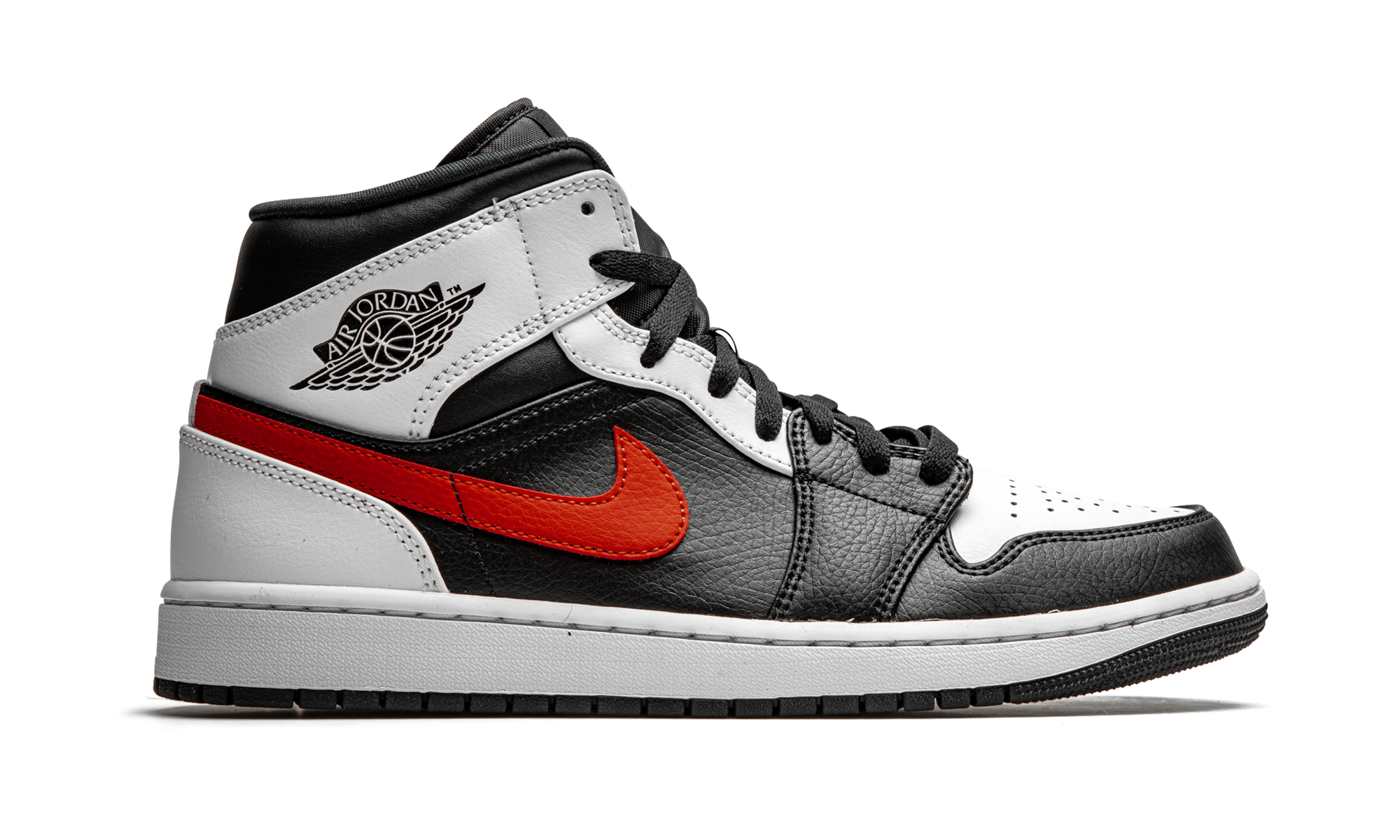 jordan 1 mid black chile red white+554724-075+right view