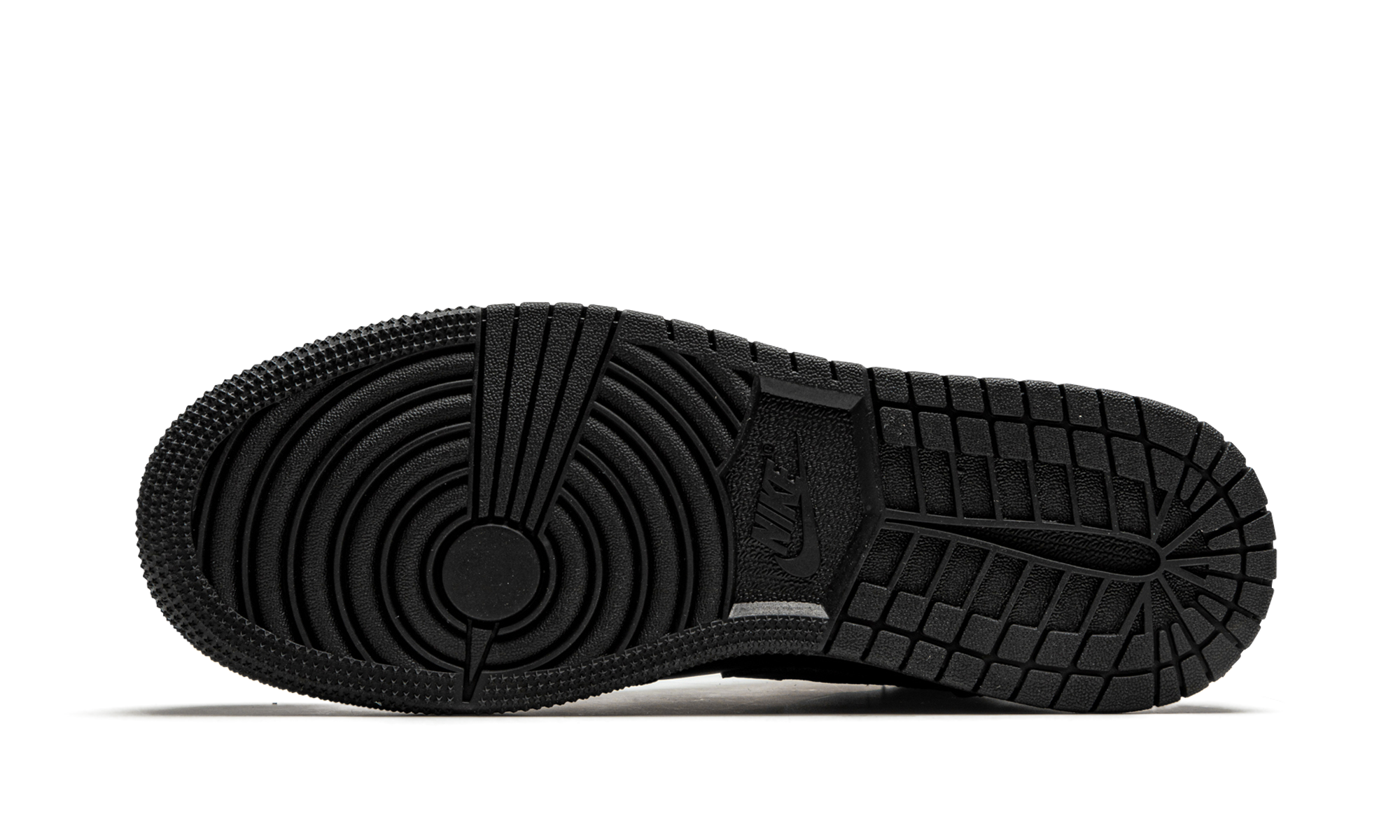 jordan 1 mid black gs+554725-091+bottom view