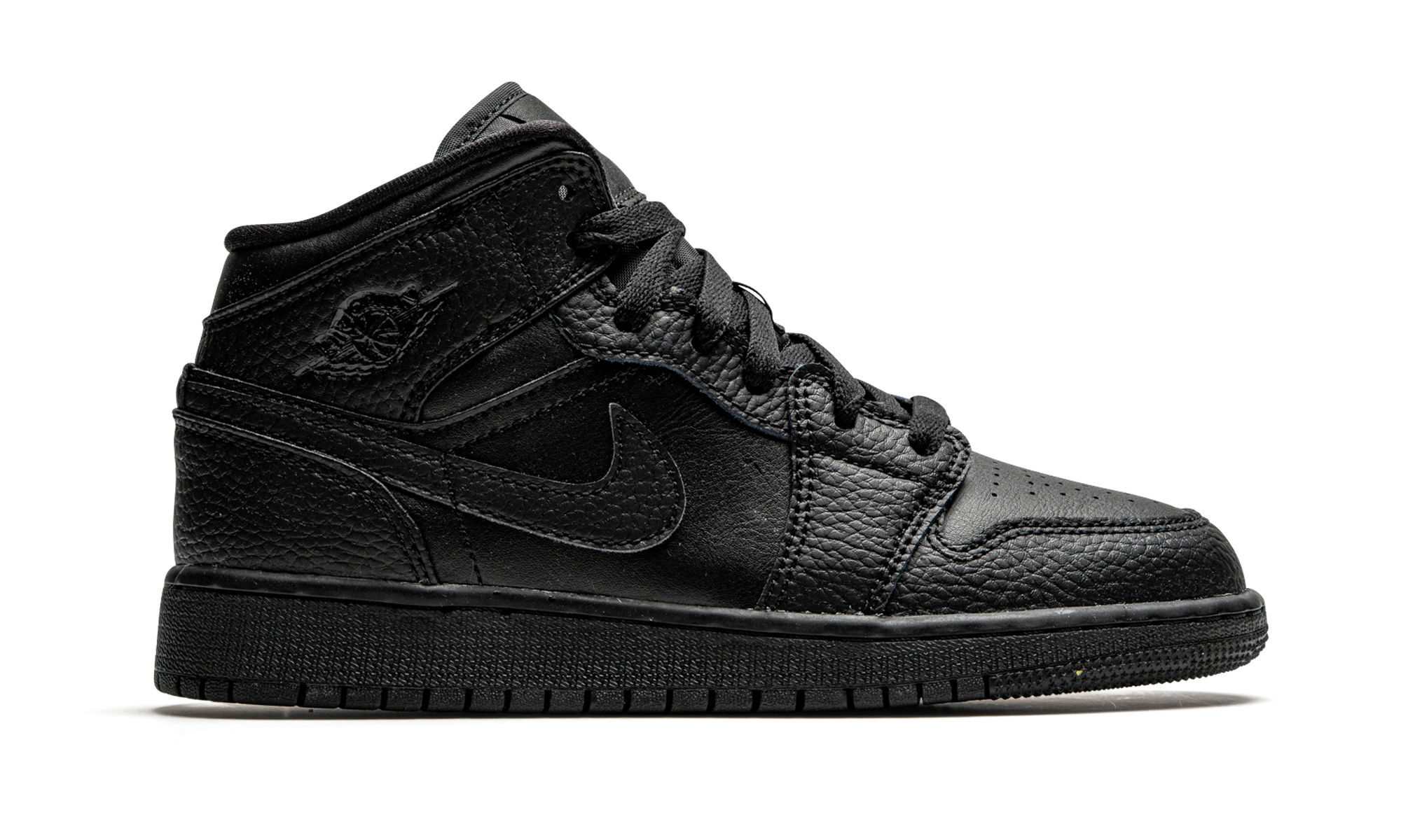 jordan 1 mid black gs+554725-091+right view