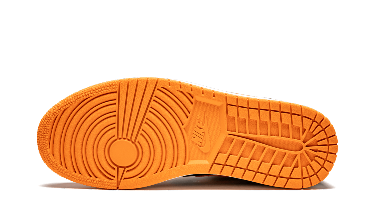 jordan 1 mid black orange peel+554724-081+bottom view