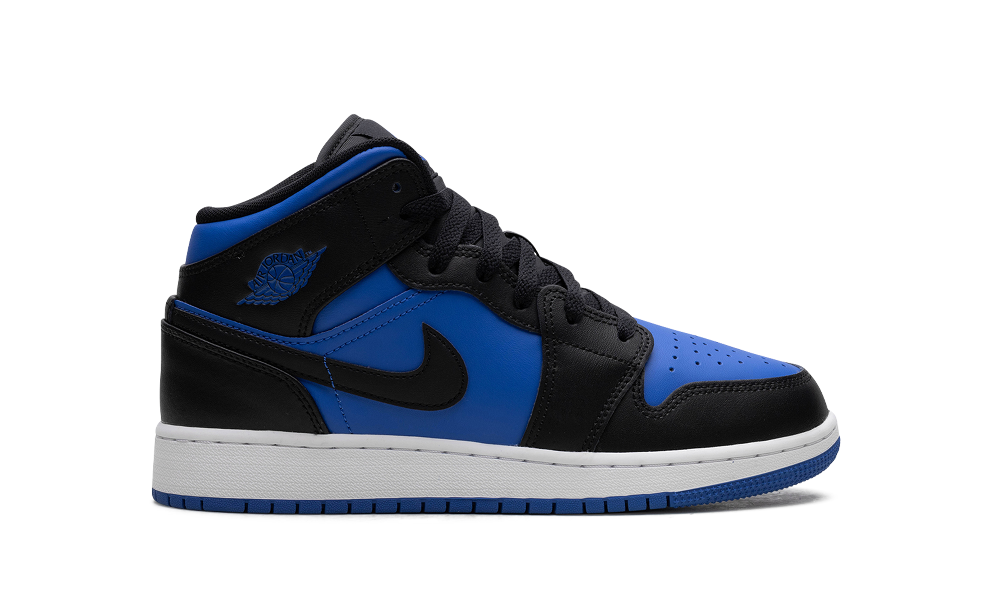 jordan 1 mid black royal blue gs+DQ8423-042+right view