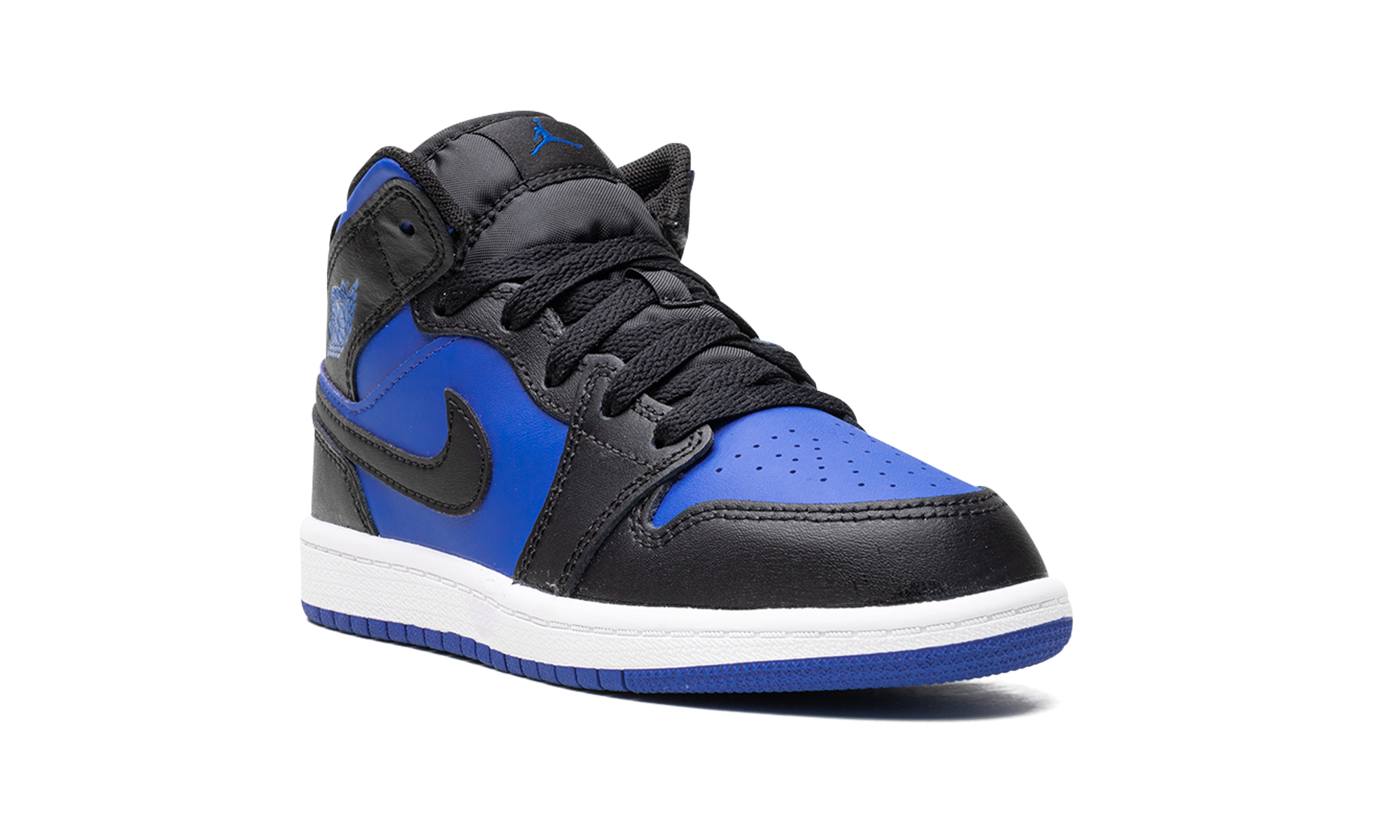 jordan 1 mid black royal blue ps+DQ8424-042+diagnol right view