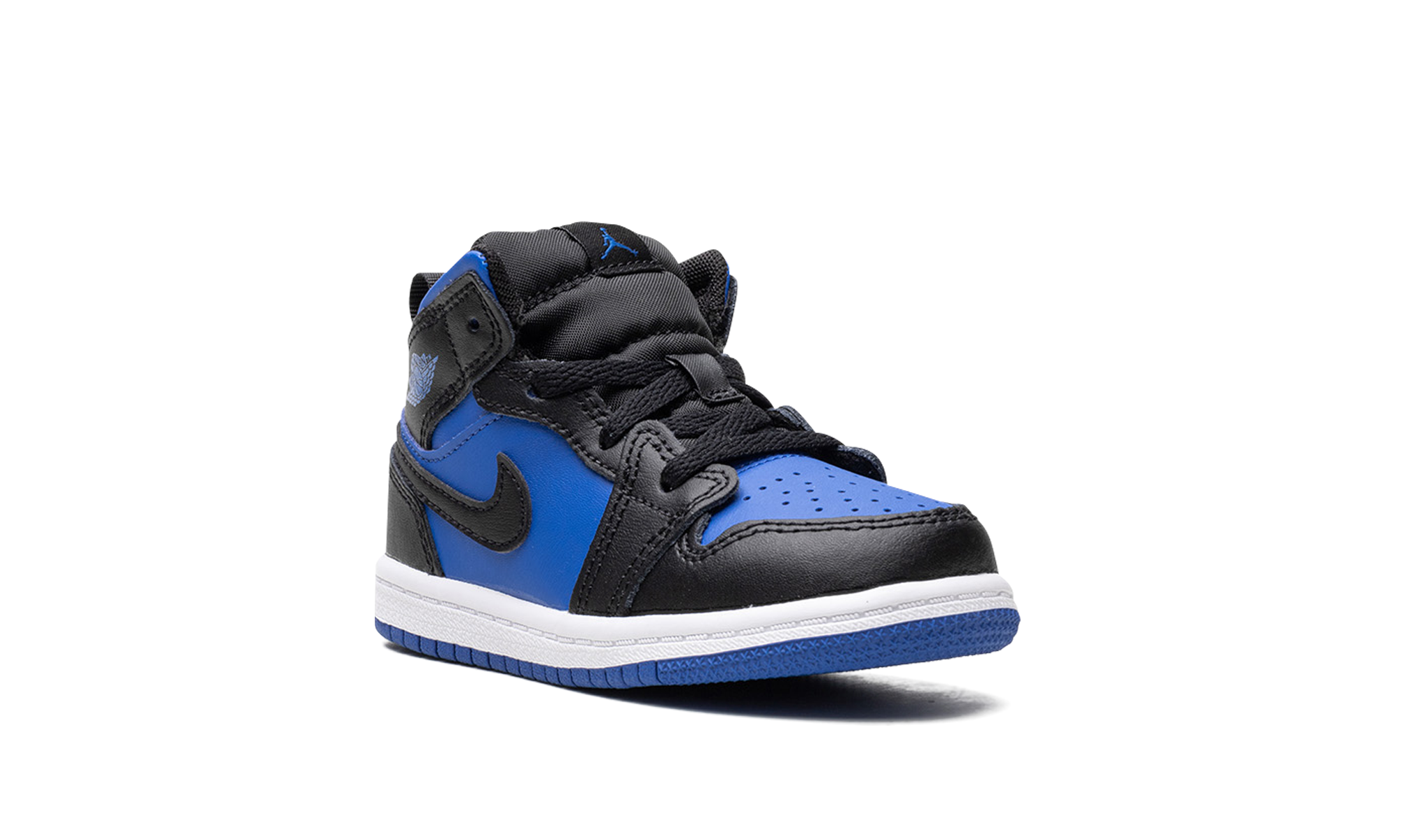 jordan 1 mid black royal blue td+DQ8425-042+diagnol right view