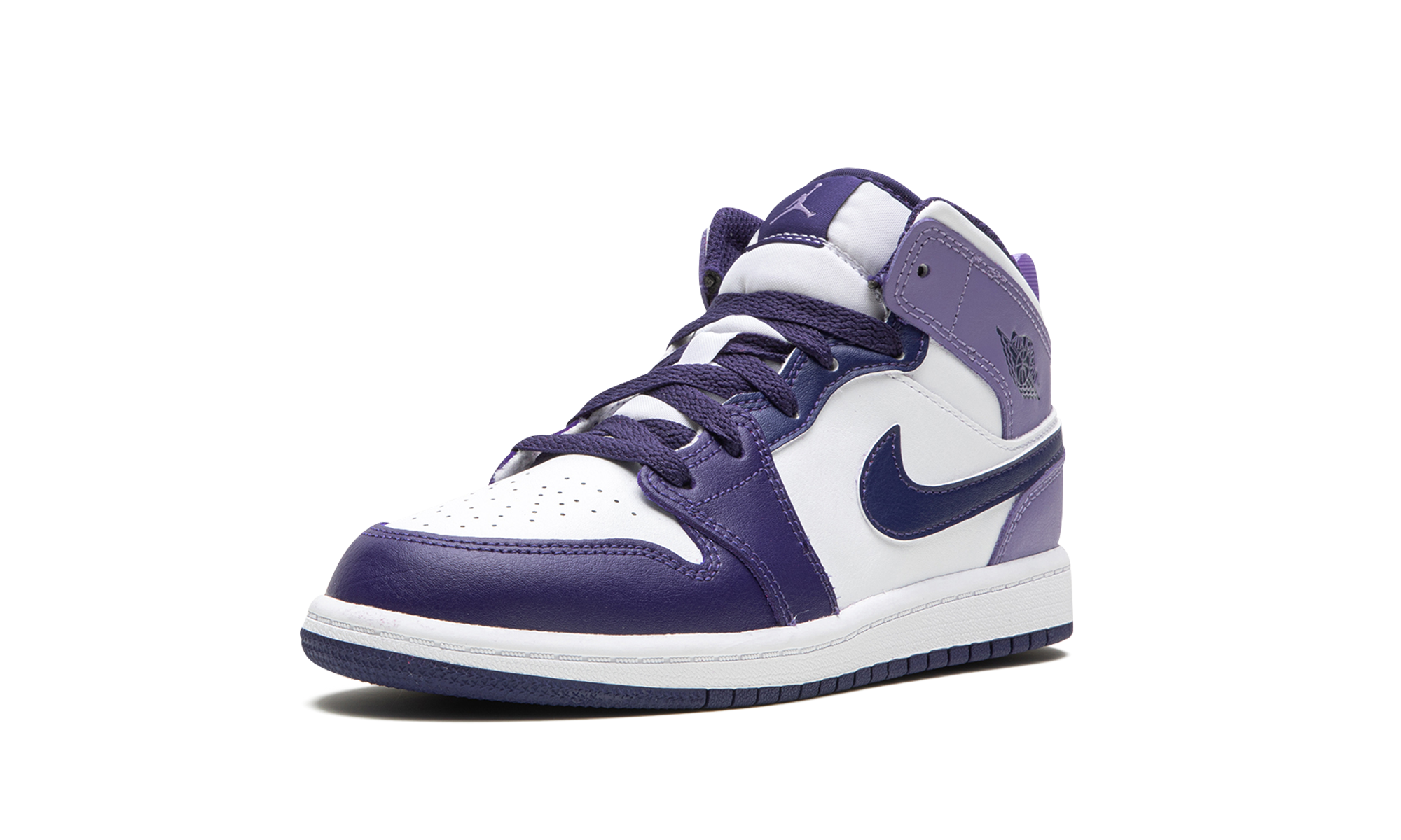 jordan 1 mid blueberry ps+DQ8424-515+left diagnol single view