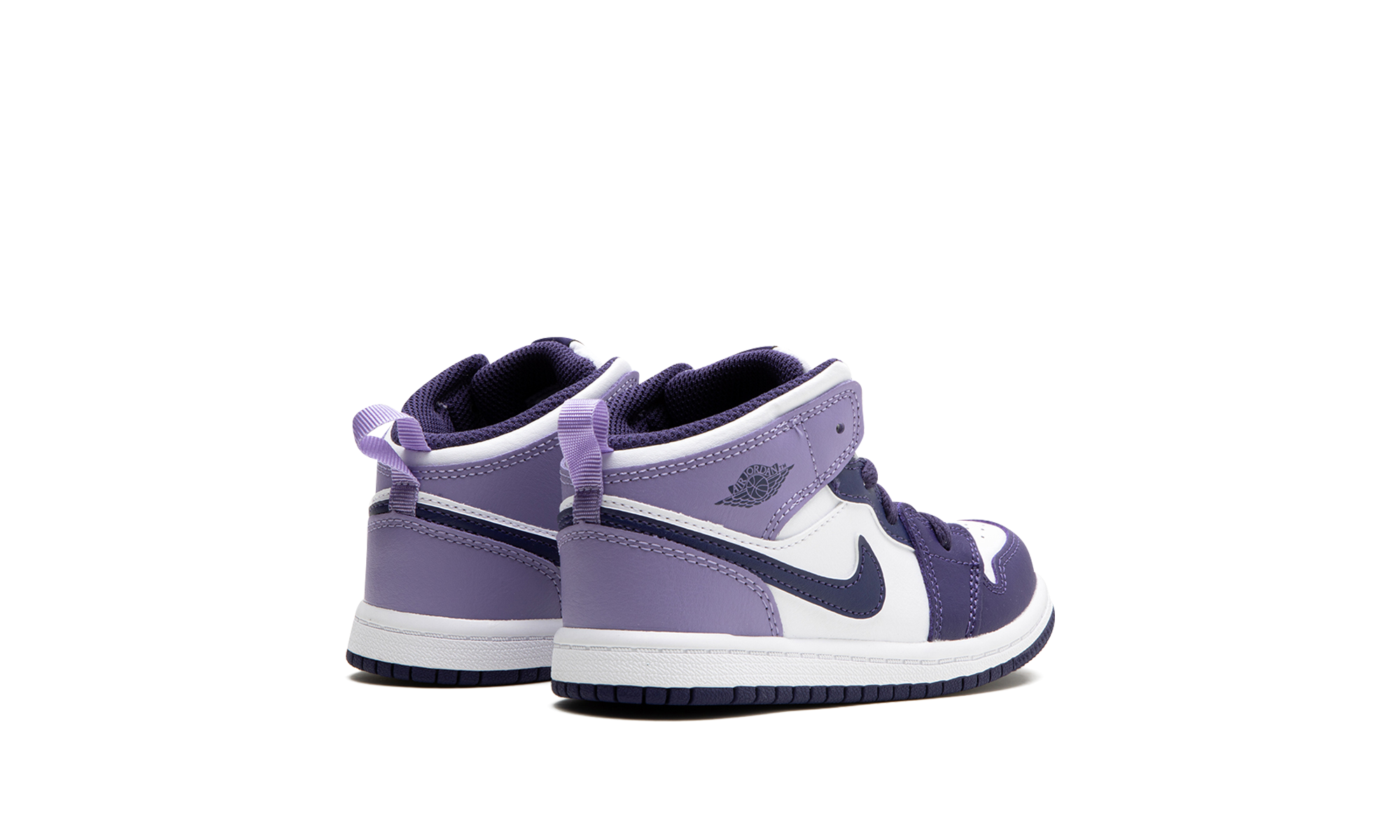 jordan 1 mid blueberry td+DQ8425-515+diagnol right behind view