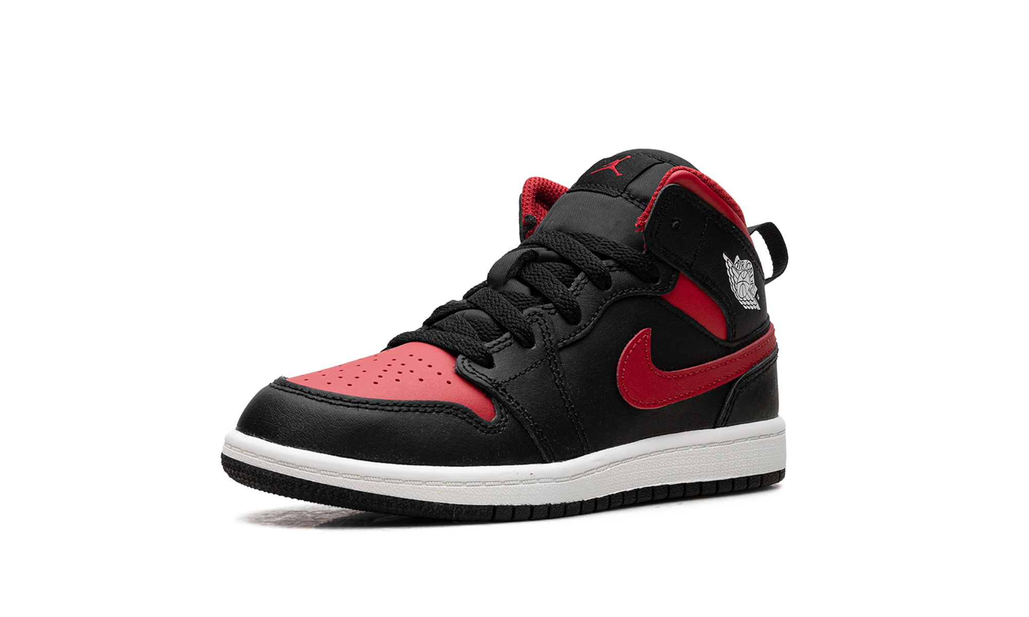 jordan 1 mid bred twist ps+DQ8424-067+left diagnol single view