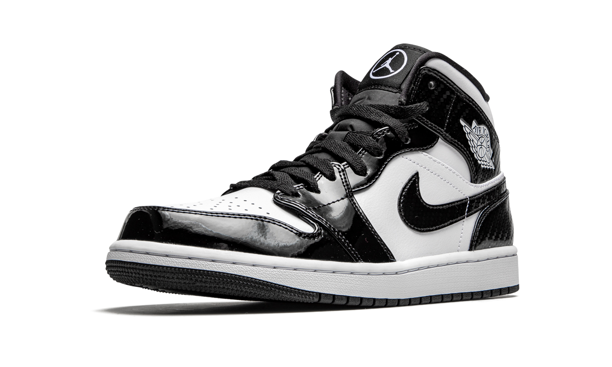 jordan 1 mid carbon fiber+DD1649-001+left diagnol single view