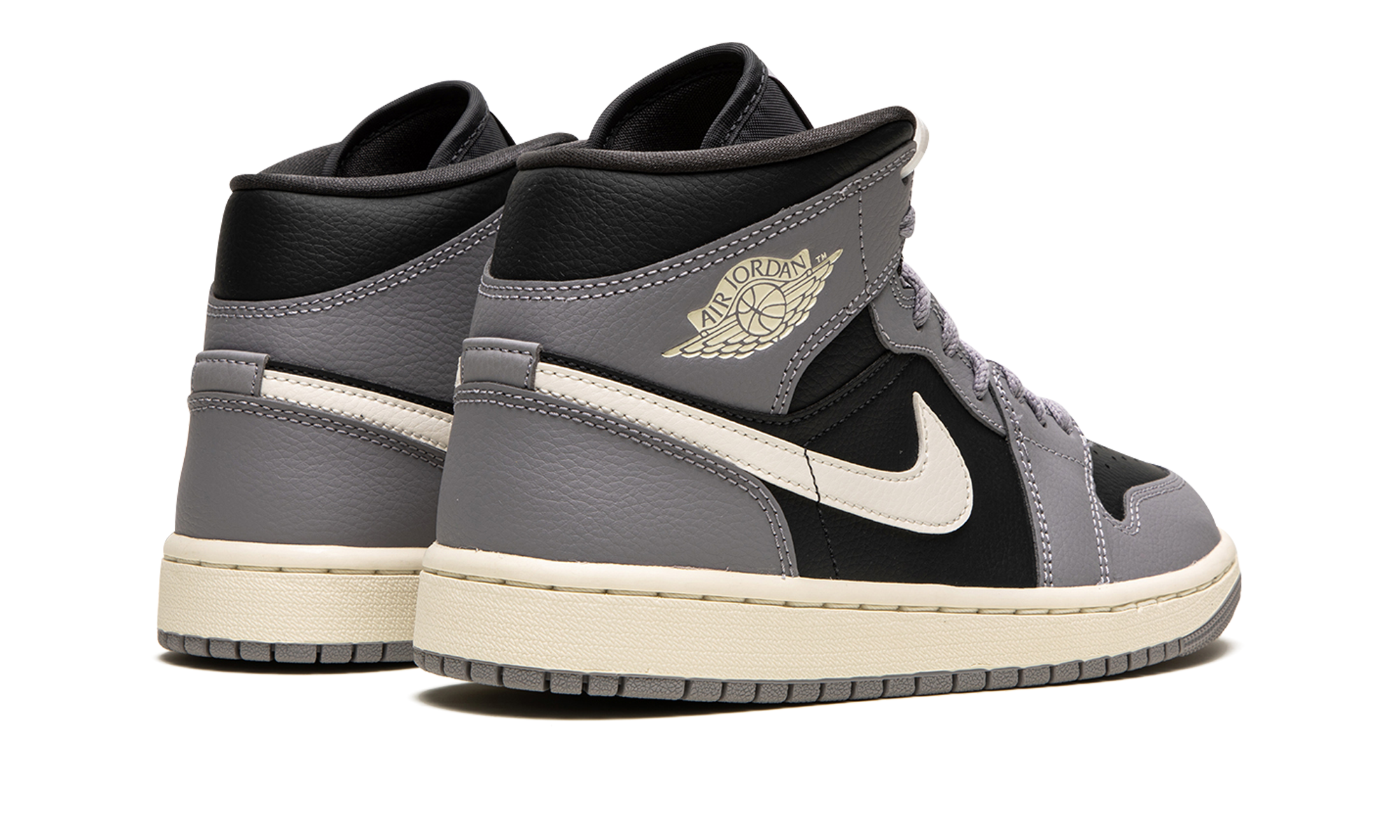 jordan 1 mid cement grey women s+BQ6472-022+diagnol right behind view