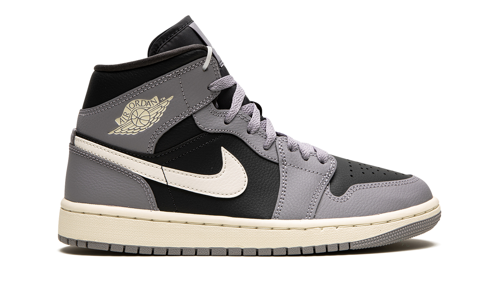 jordan 1 mid cement grey women s+BQ6472-022+right view