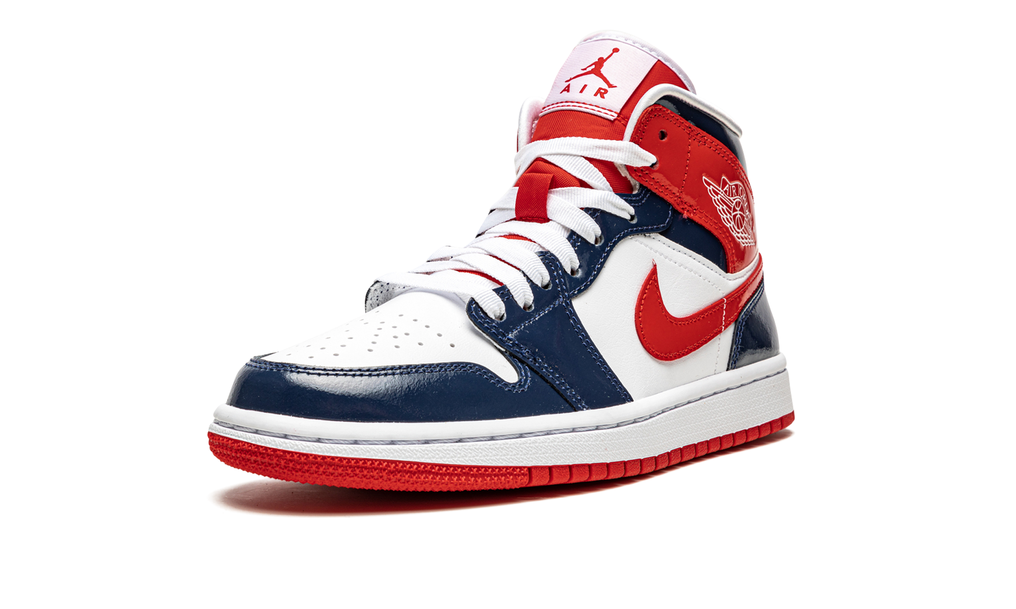 jordan 1 mid champ colors women s+DJ5984-400+left diagnol single view