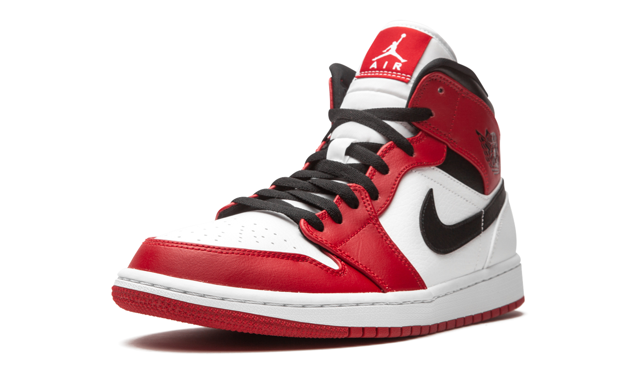 jordan 1 mid chicago 2020+554724-173+left diagnol single view