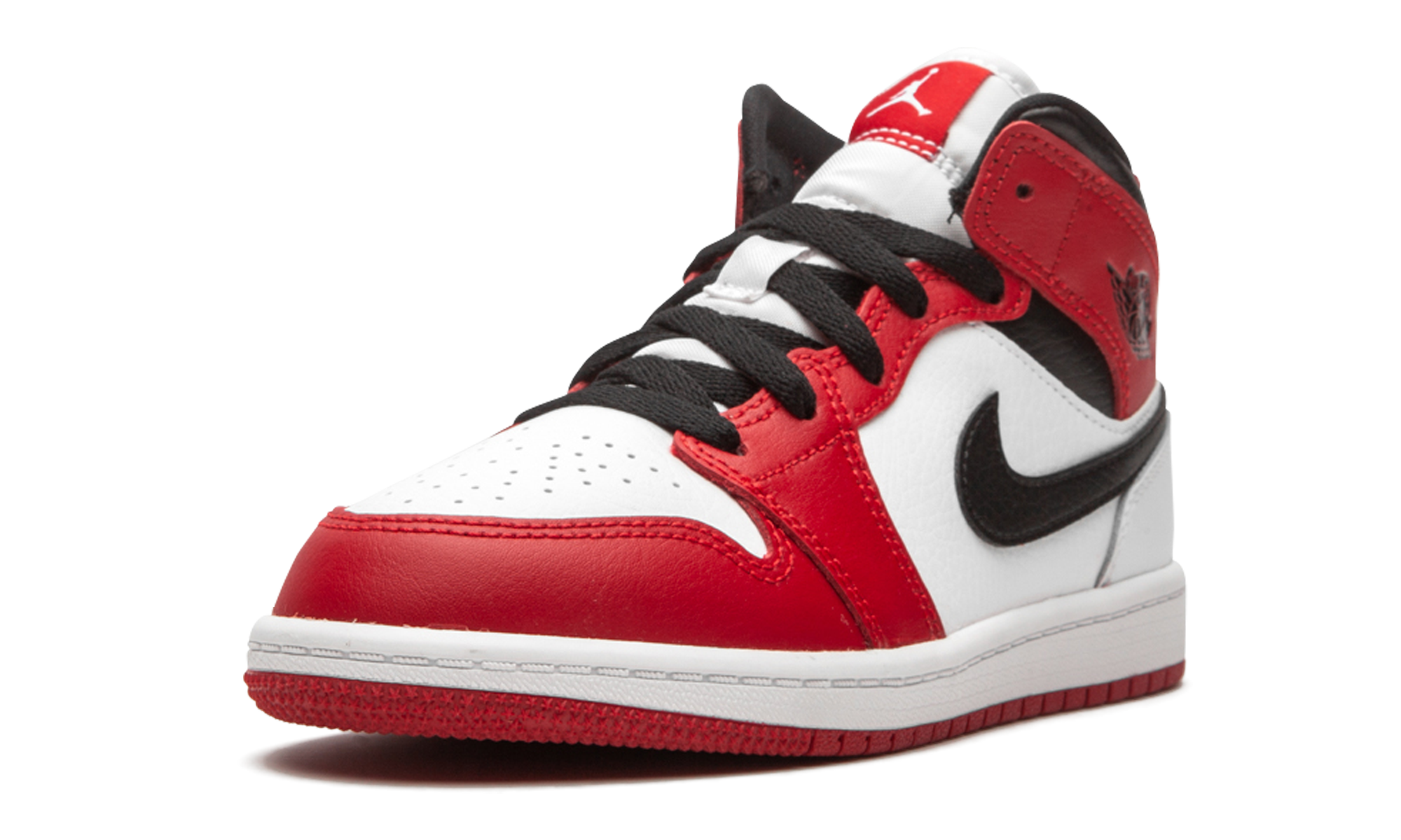 jordan 1 mid chicago 2020 ps+640734-173+left diagnol single view