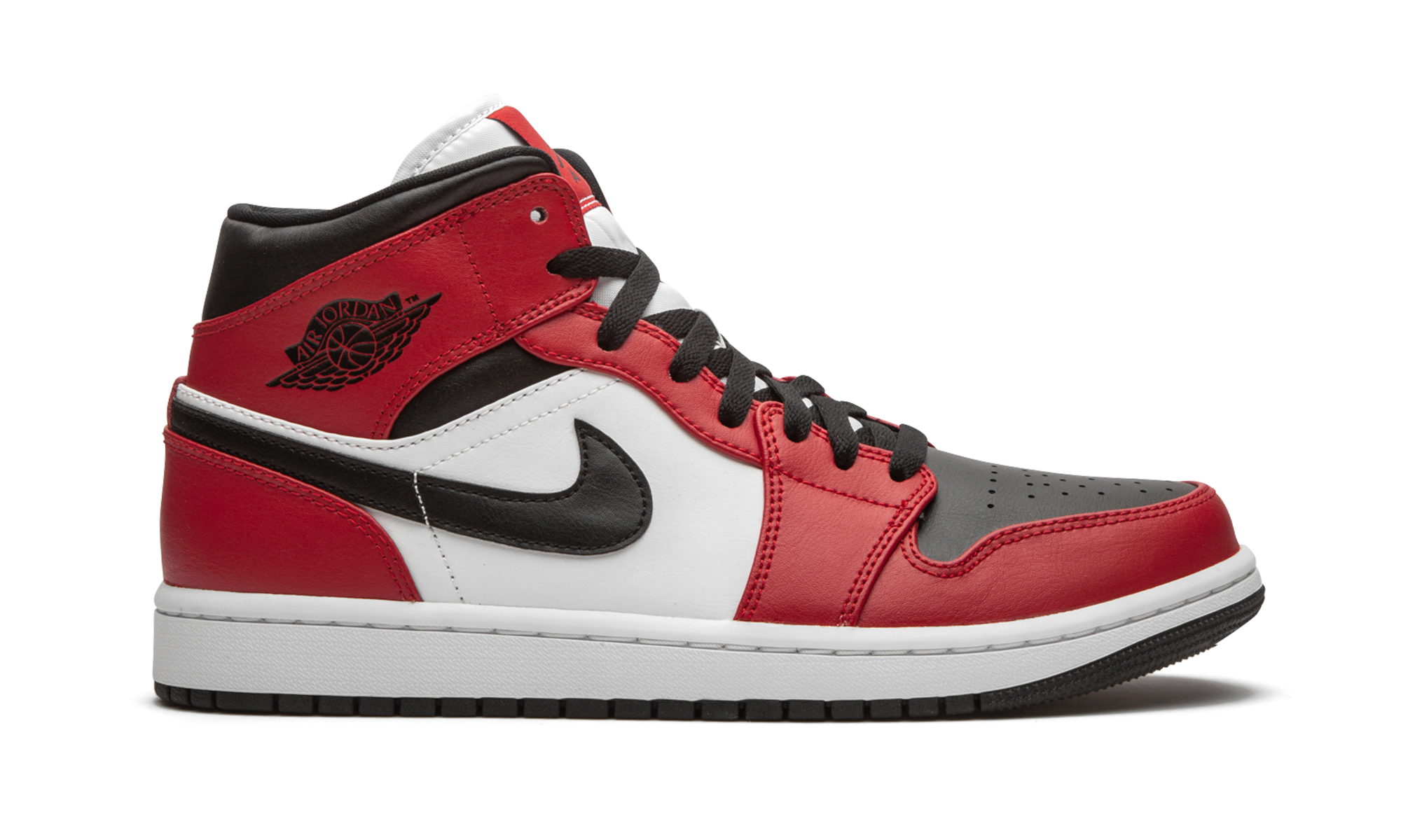 jordan 1 mid chicago toe+554724-069+diagnol right view