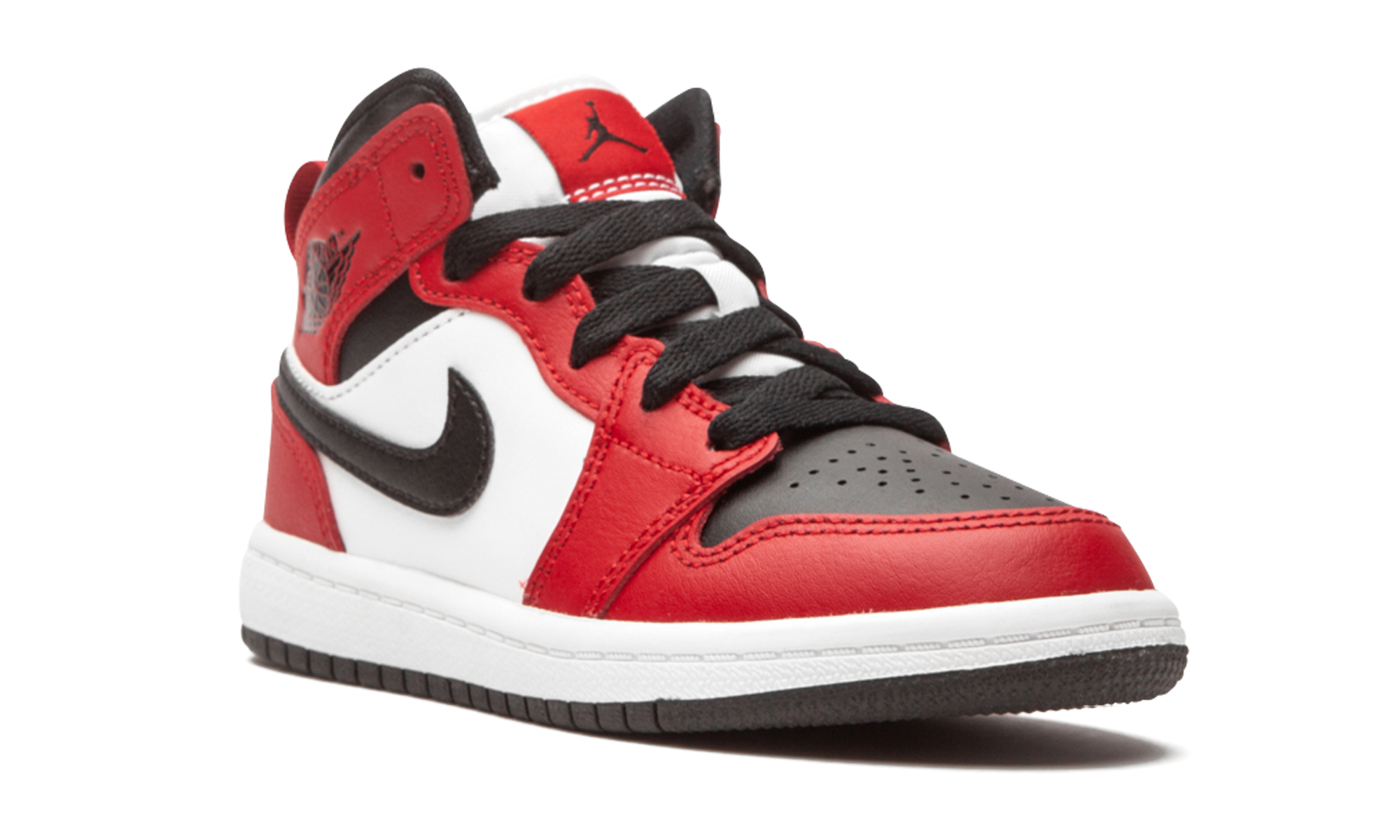 jordan 1 mid chicago toe ps+640734-069+diagnol right view