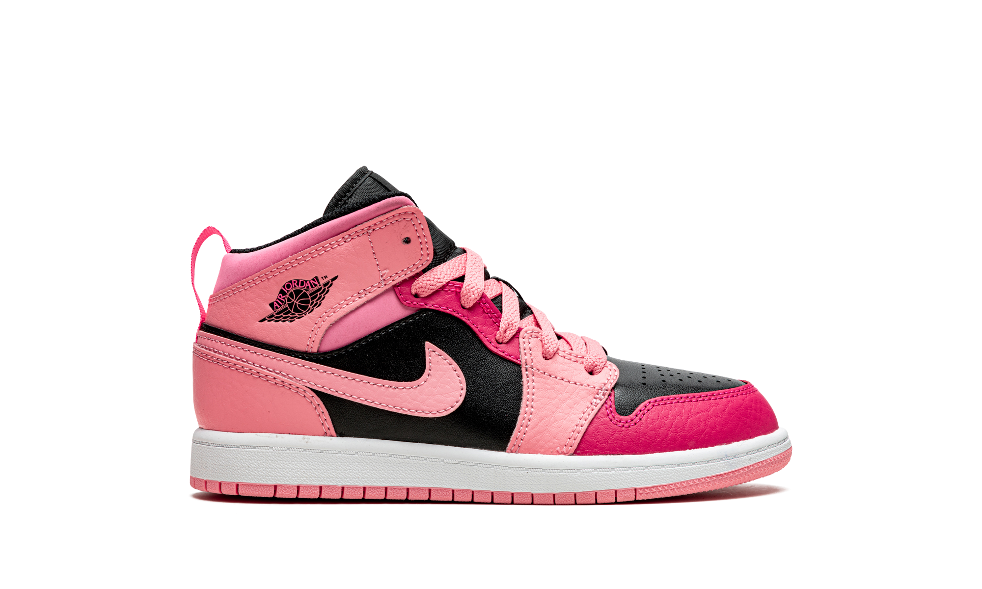 jordan 1 mid coral chalk ps+640734-662+right view