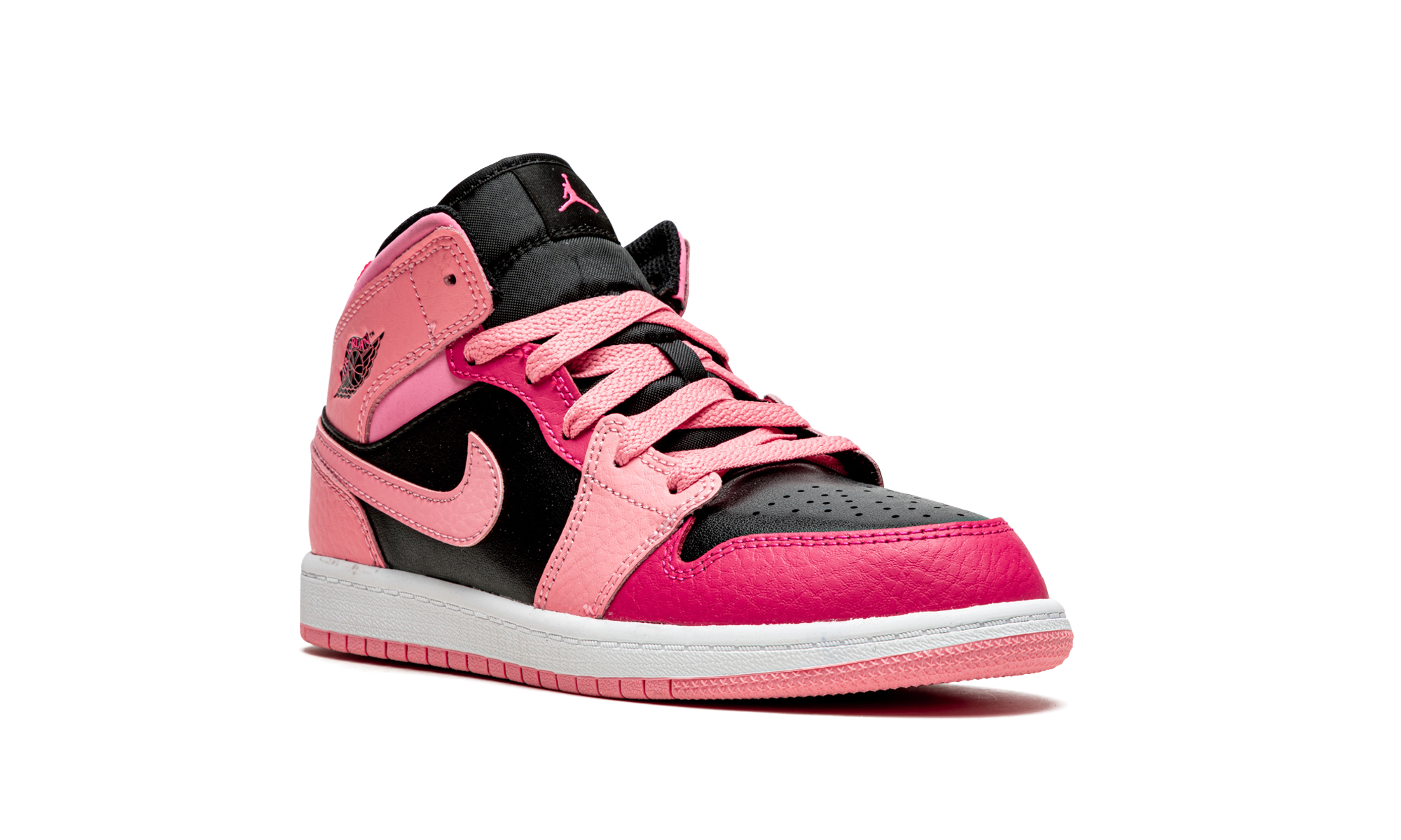 jordan 1 mid coral chalk ps+640734-662+diagnol right view