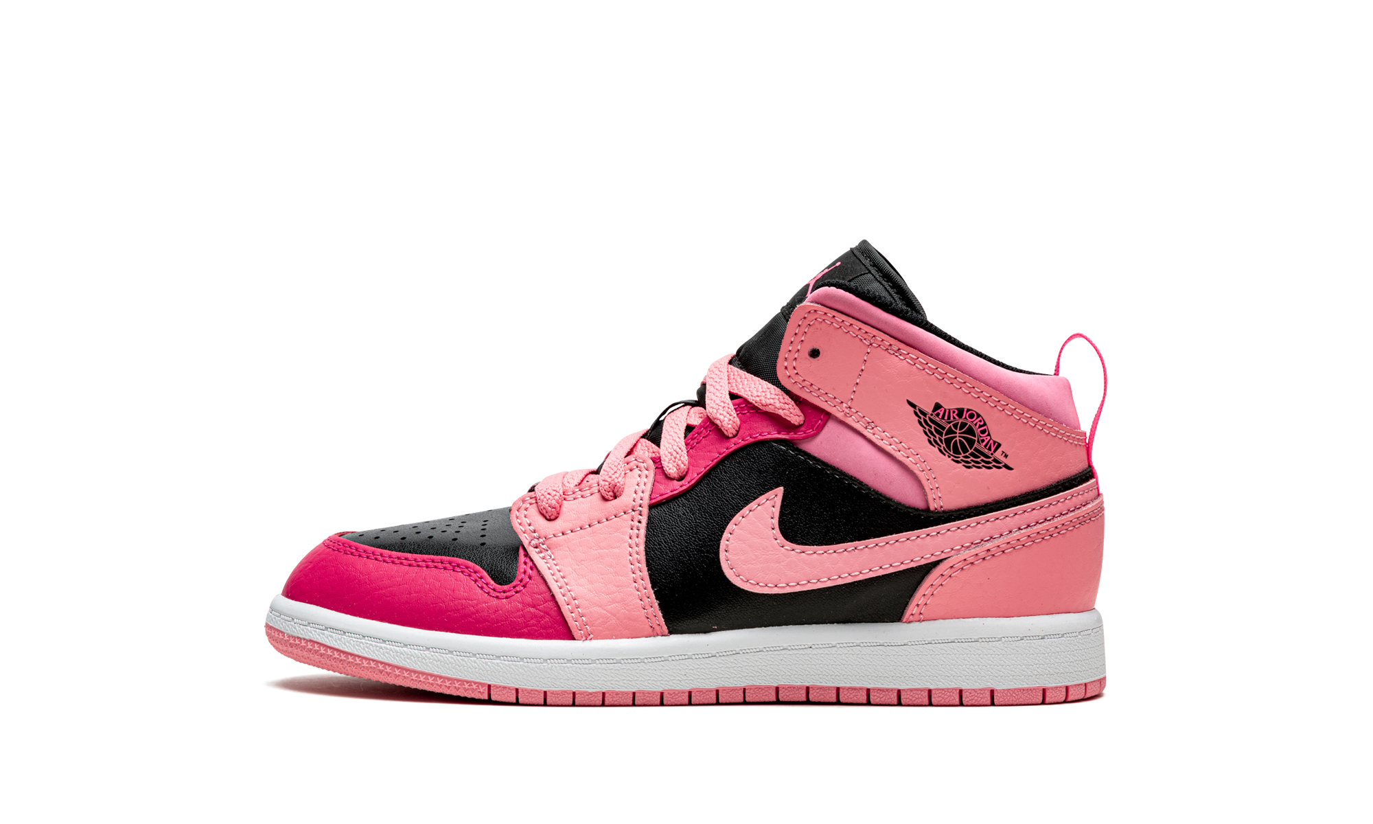 jordan 1 mid coral chalk ps+640734-662+diagnol right view 1