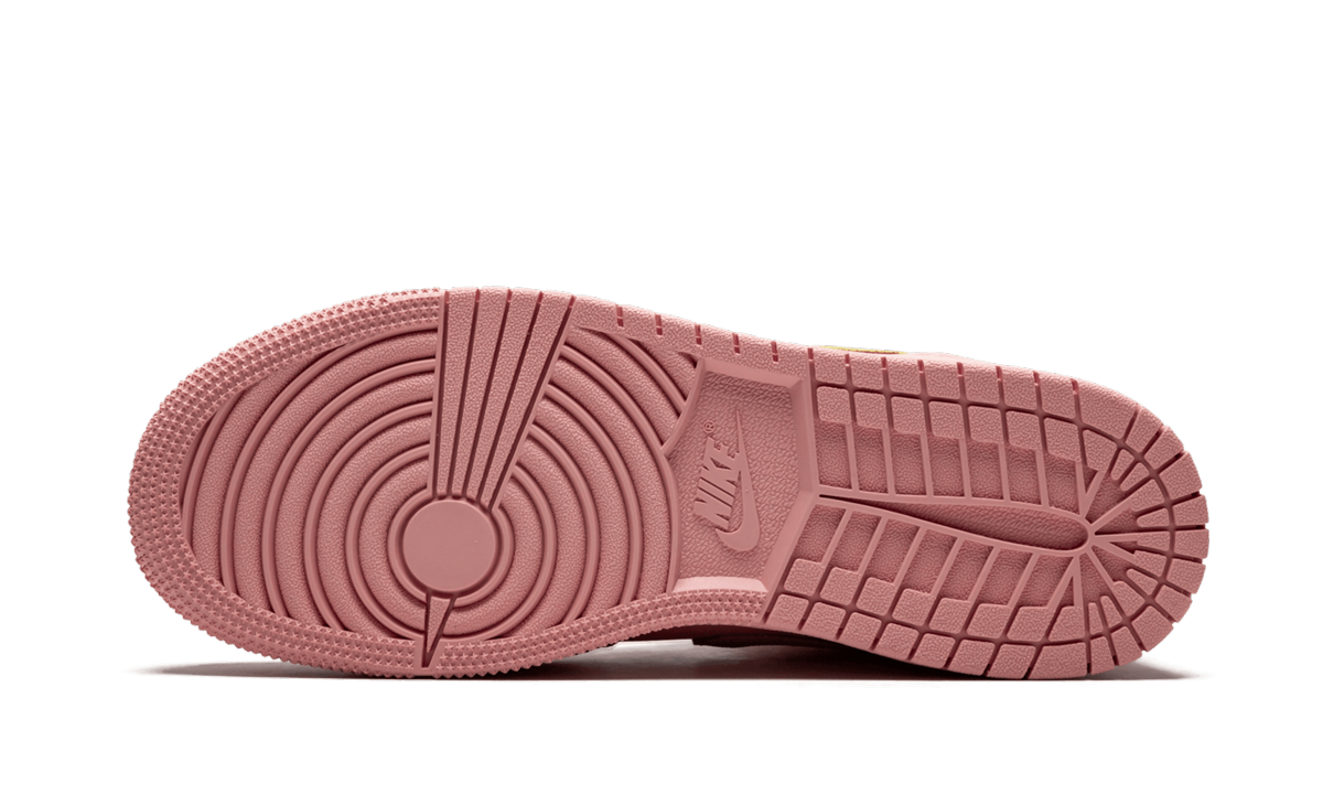jordan 1 mid coral gold gs+BQ6931-600+bottom view