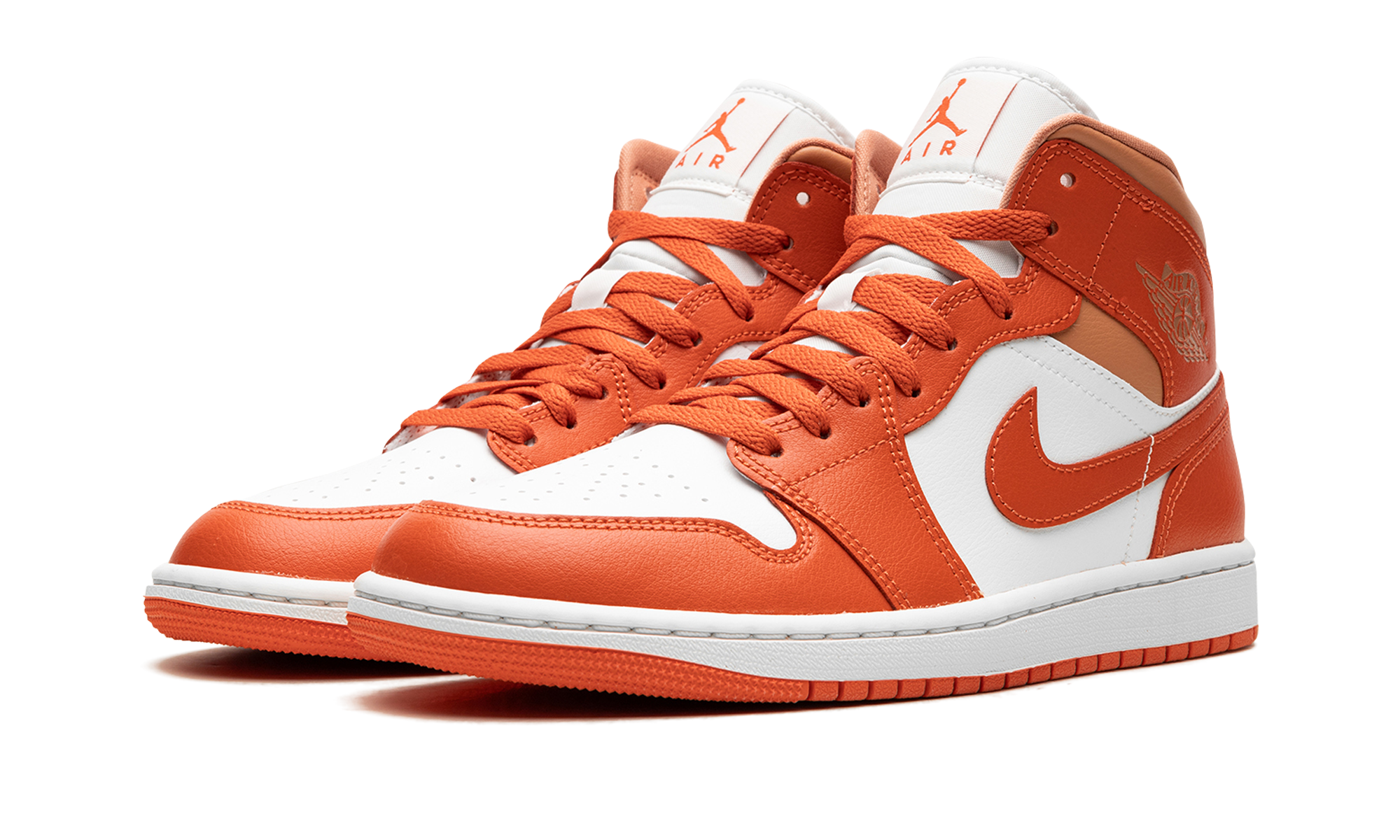 jordan 1 mid cosmic clay women s+BQ6472-108+diagnol left view