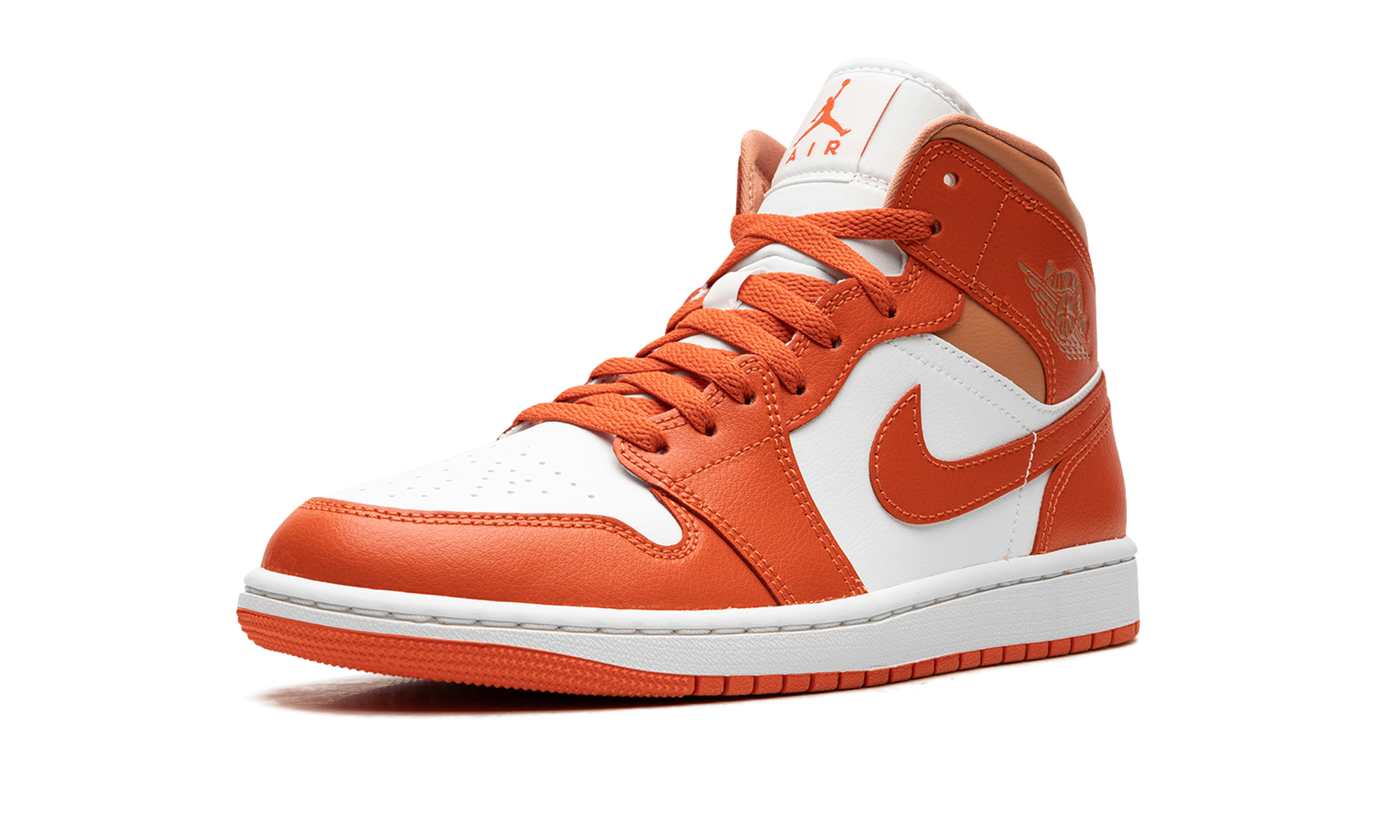 jordan 1 mid cosmic clay women s+BQ6472-108+left diagnol single view
